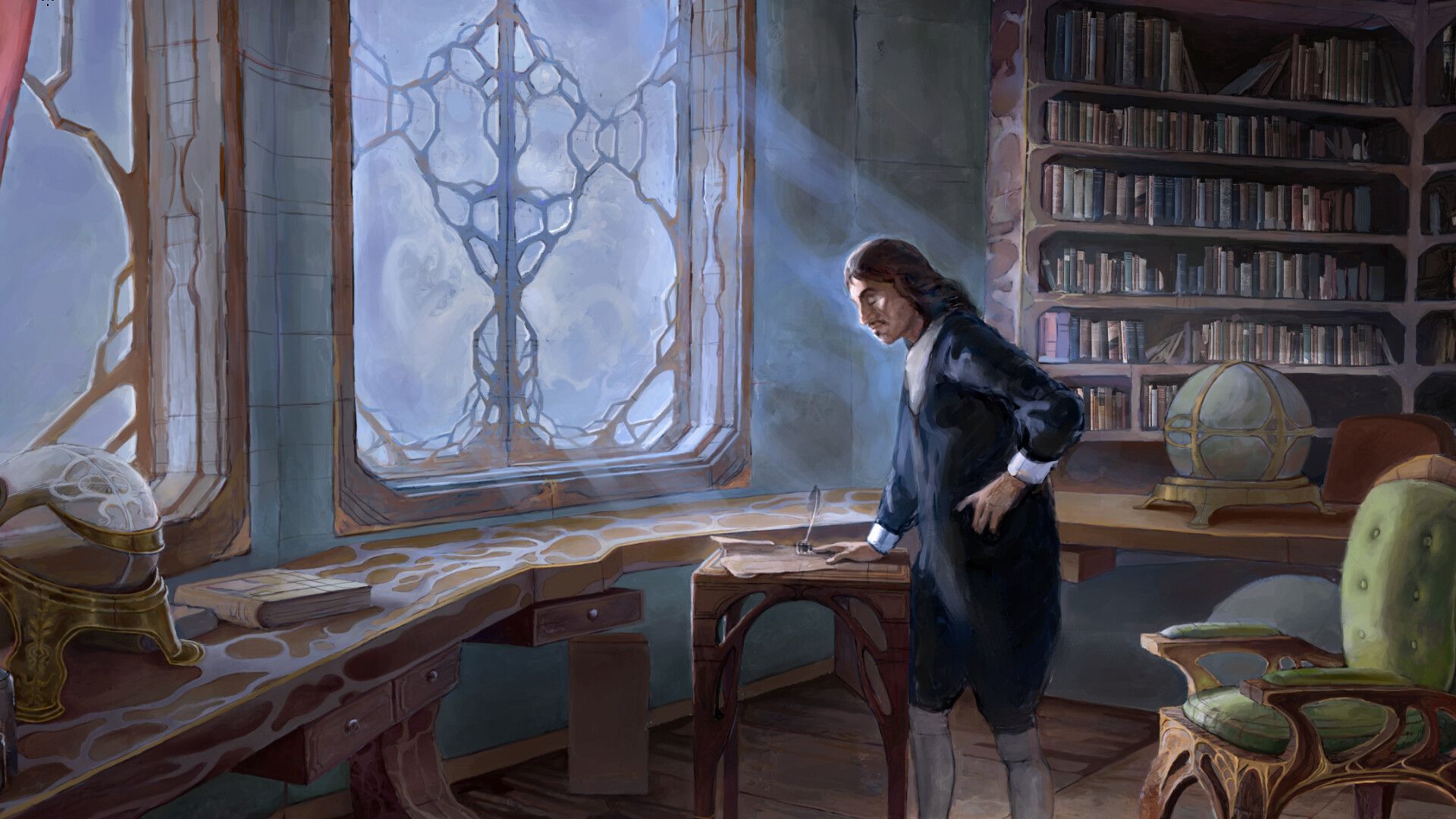 1920x1080 René Descartes Wallpaper