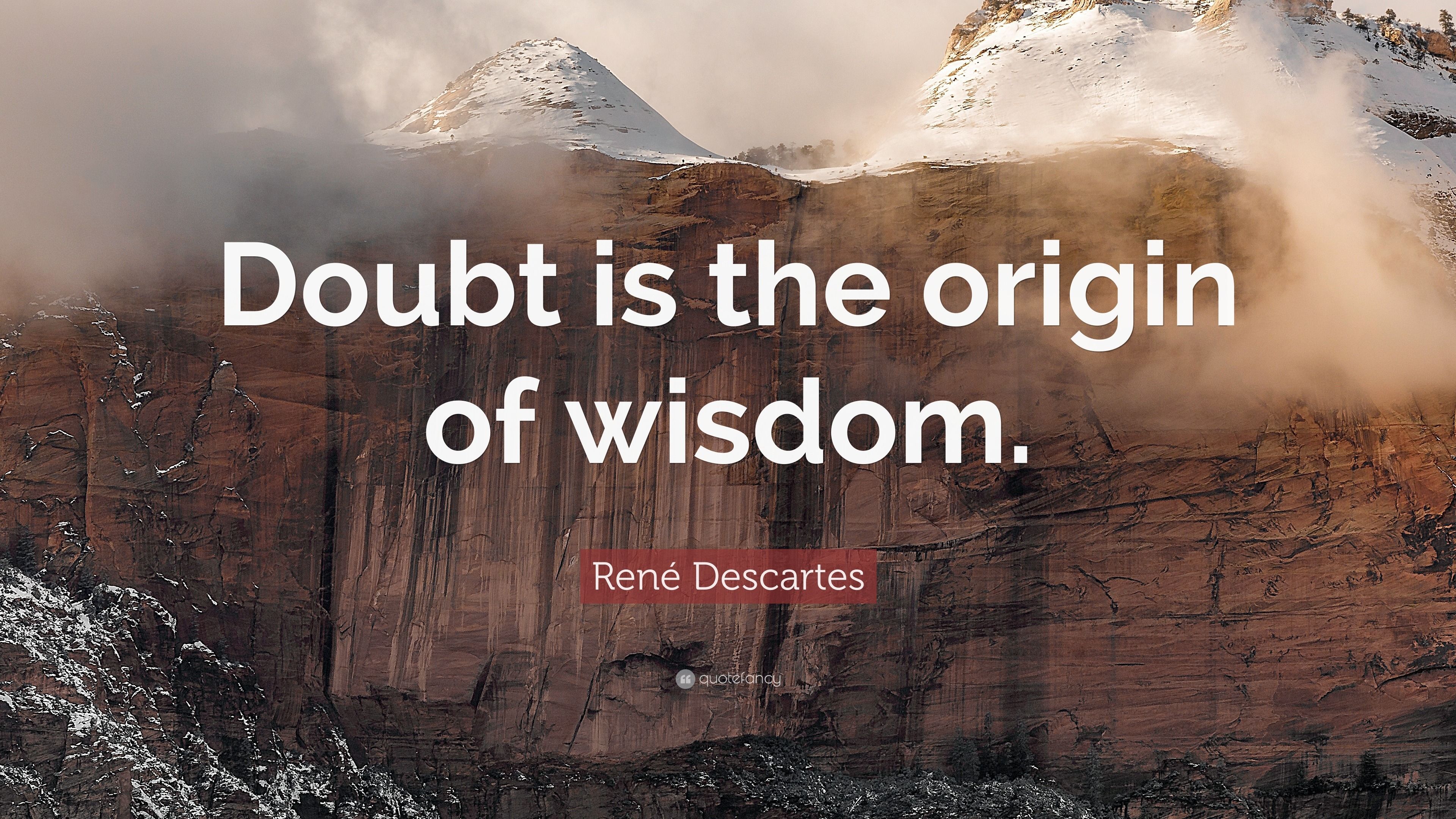 3840x2160 Doubt is the origin of wisdom