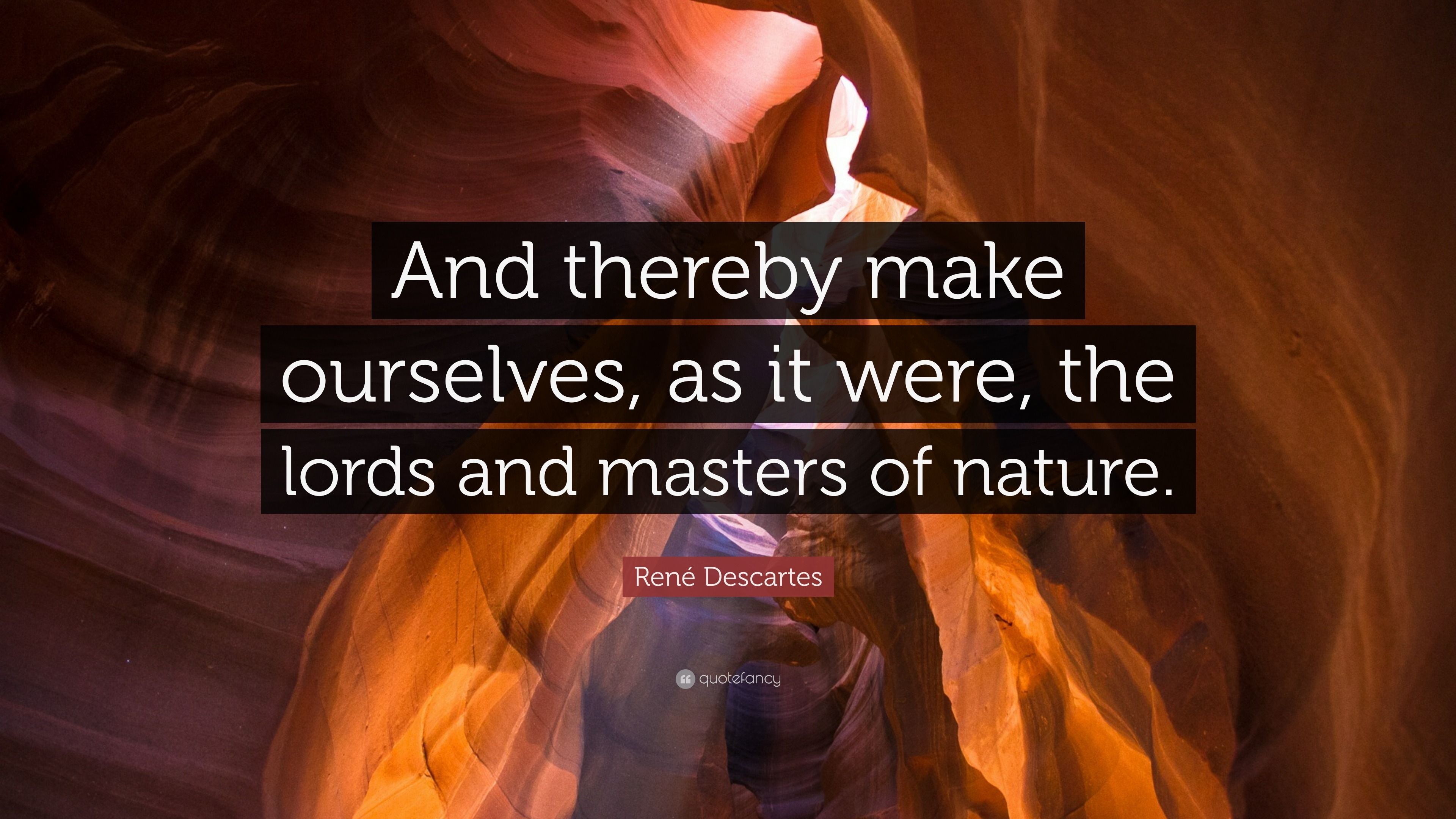 3840x2160 René Descartes Quote: “And thereby make