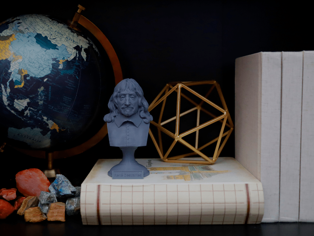 1024x768 René Descartes Pedestal Bust