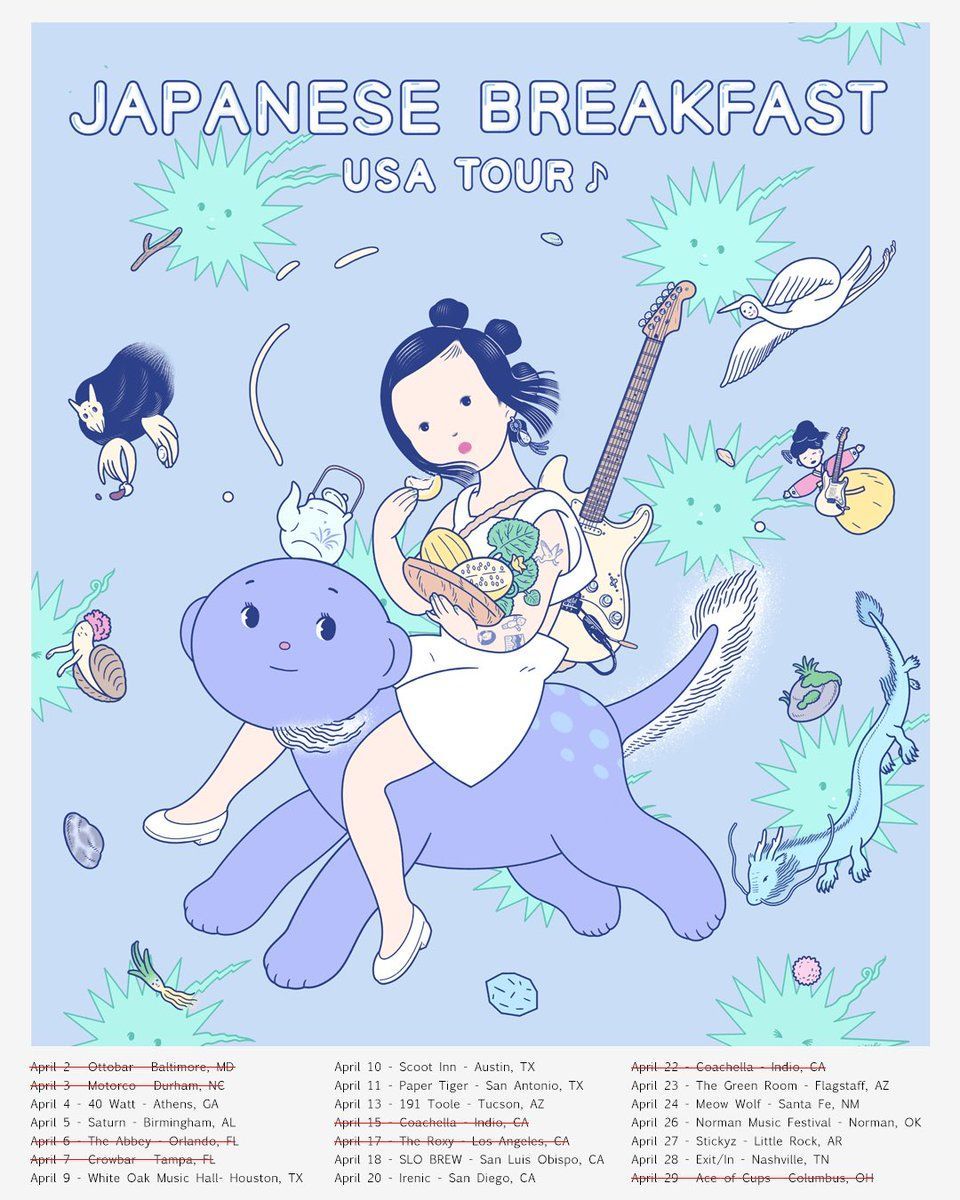 960x1200 Japanese Breakfast on X: Tour coming