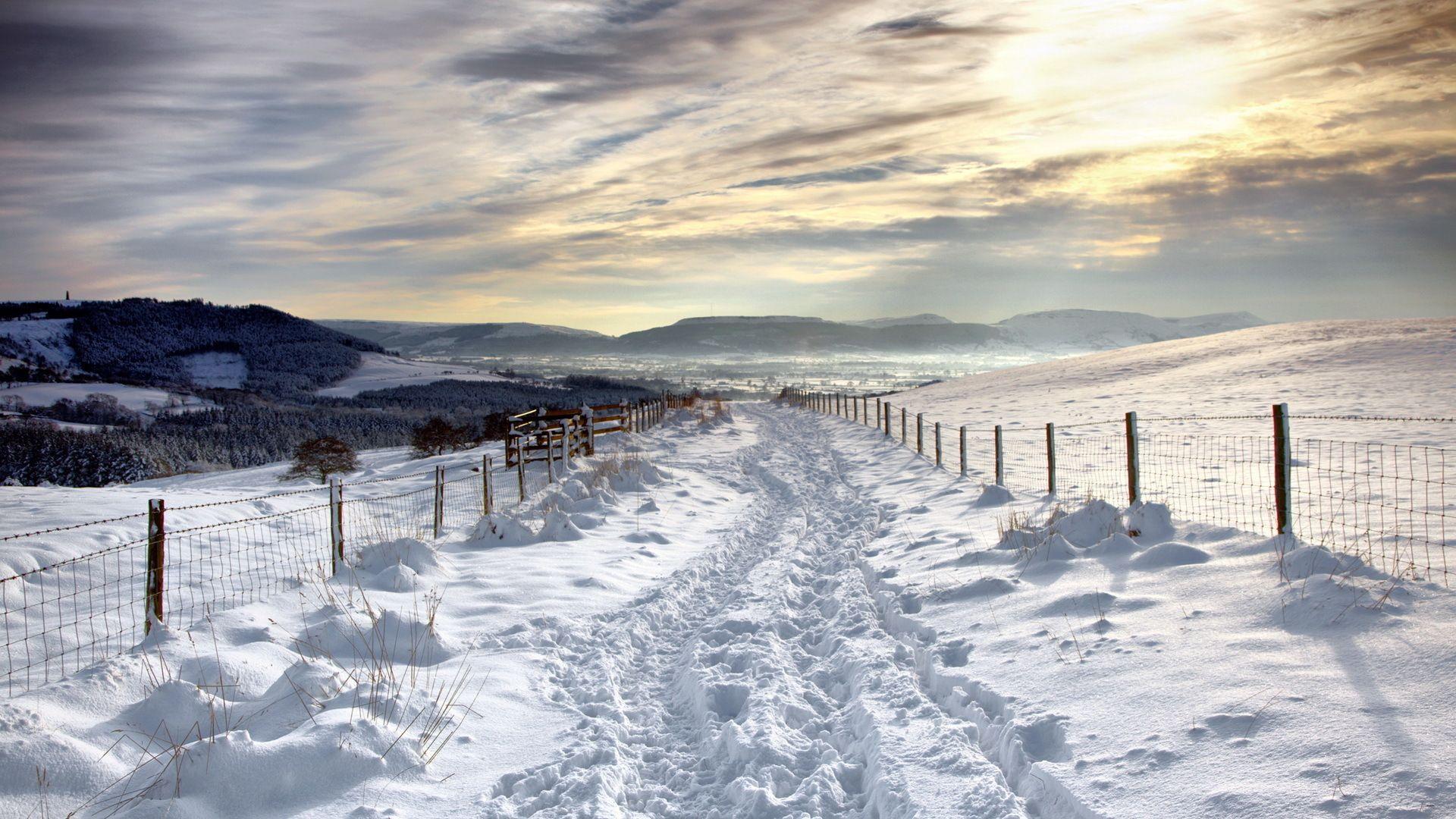 1920x1080 1920x1080px Winter Road Browser Themes & Desktop Wallpaper
