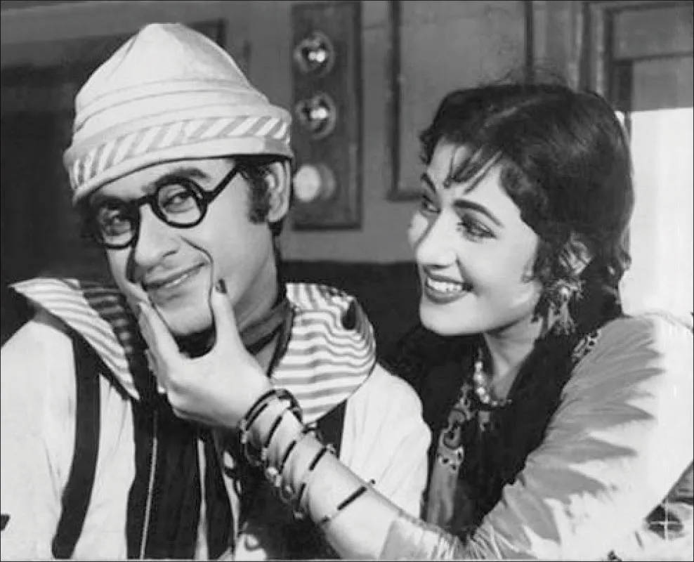 988x800 Kishore Kumar And Nutan Cute Wallpaper