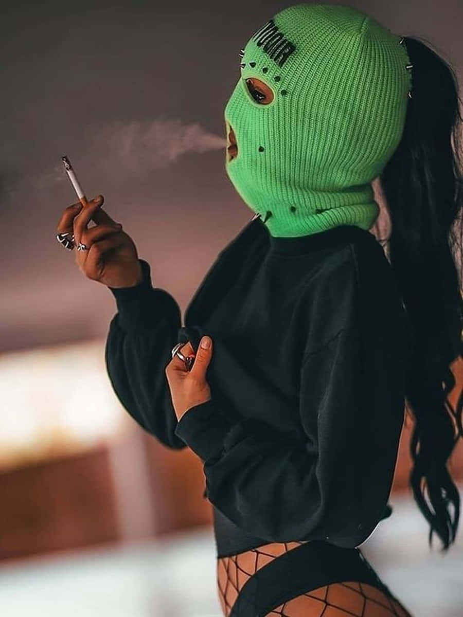 900x1200 Ski Mask Girl Wallpaper