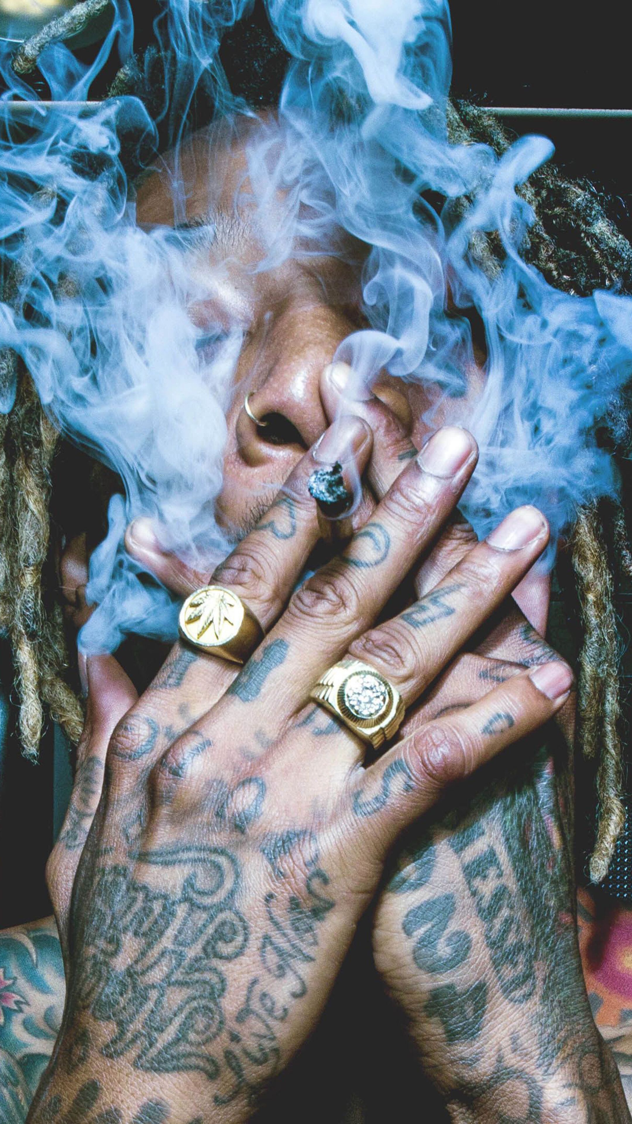 2160x3840 Wiz Khalifa, Smoking, Rapper, 4k HD