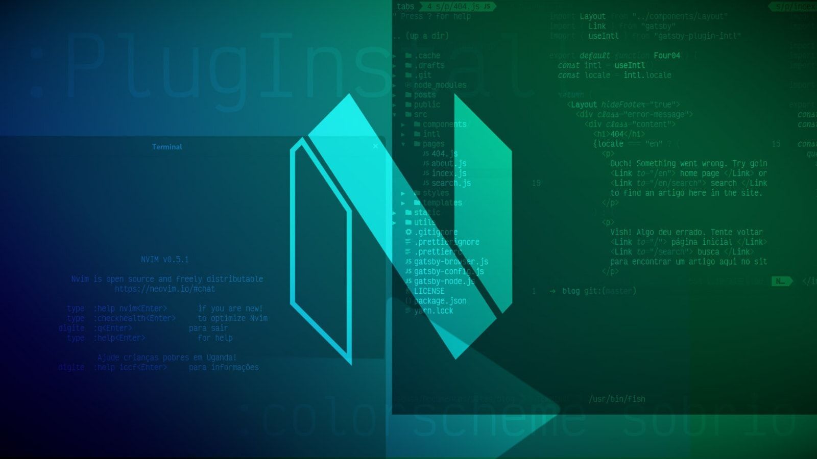 1600x900 Neovim Wallpaper