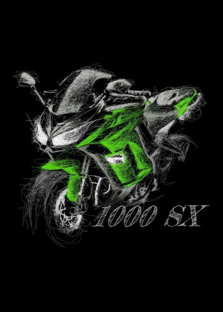 857x1200 Kawasaki Ninja 1000 SX' Poster, picture