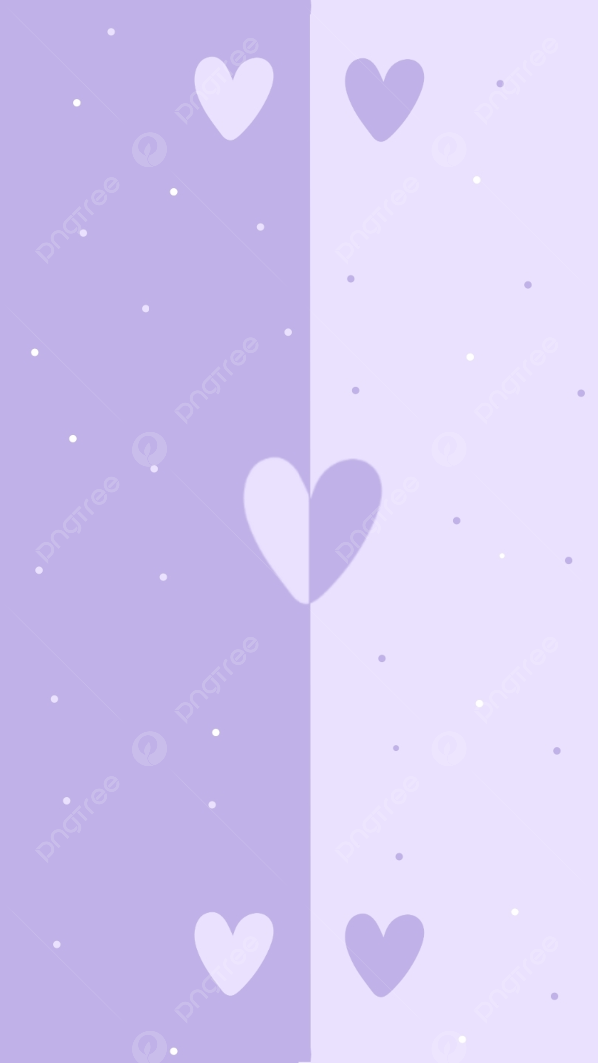 1200x2133 Lilac Wallpaper With Cute Heart Background Wallpaper Image For Free Download