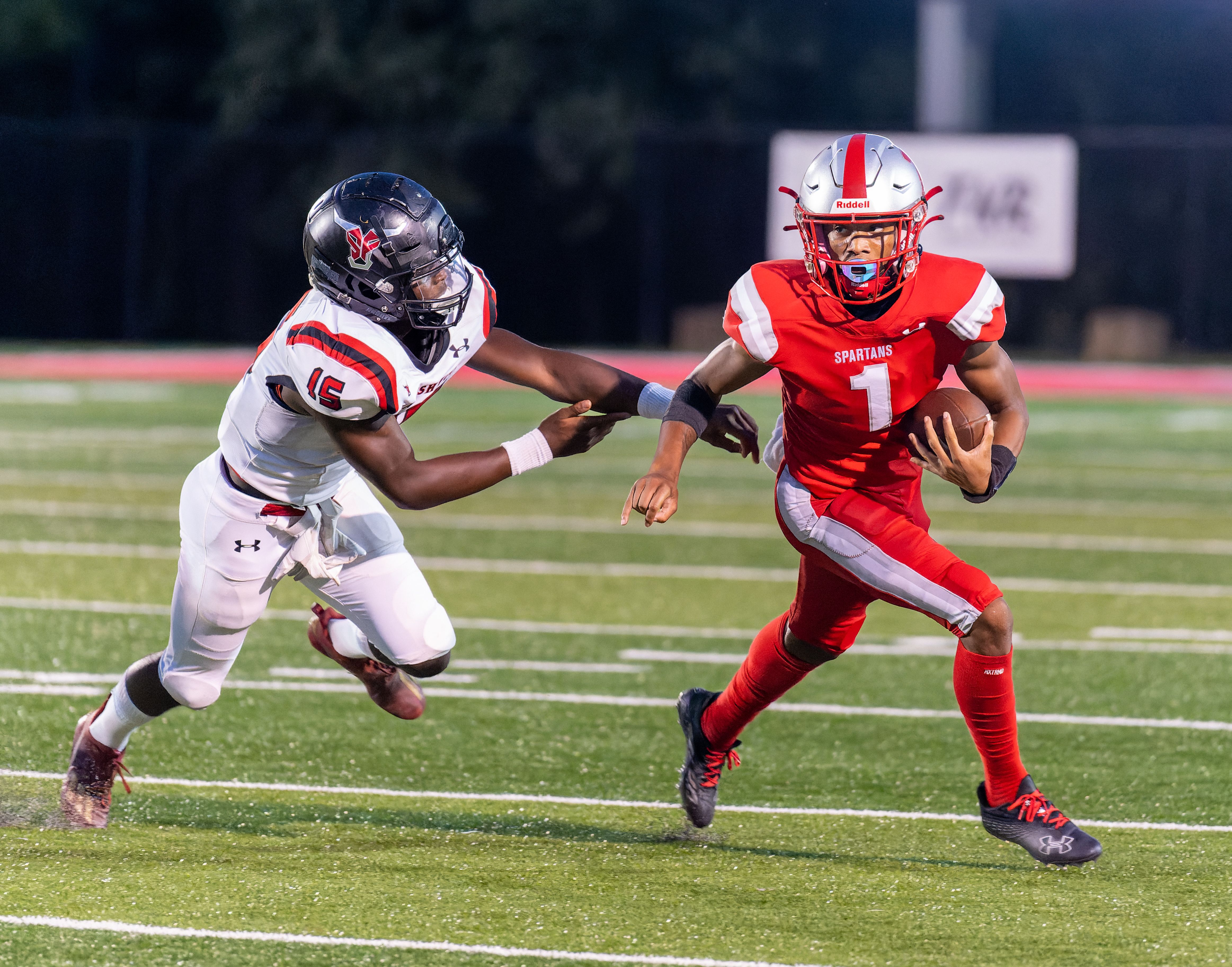 4651x3649 Saraland 2025 WR Ryan Williams plays