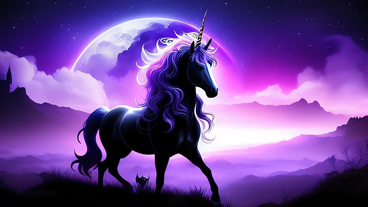 1280x720 Download Ai Generated, Unicorn, Fantasy