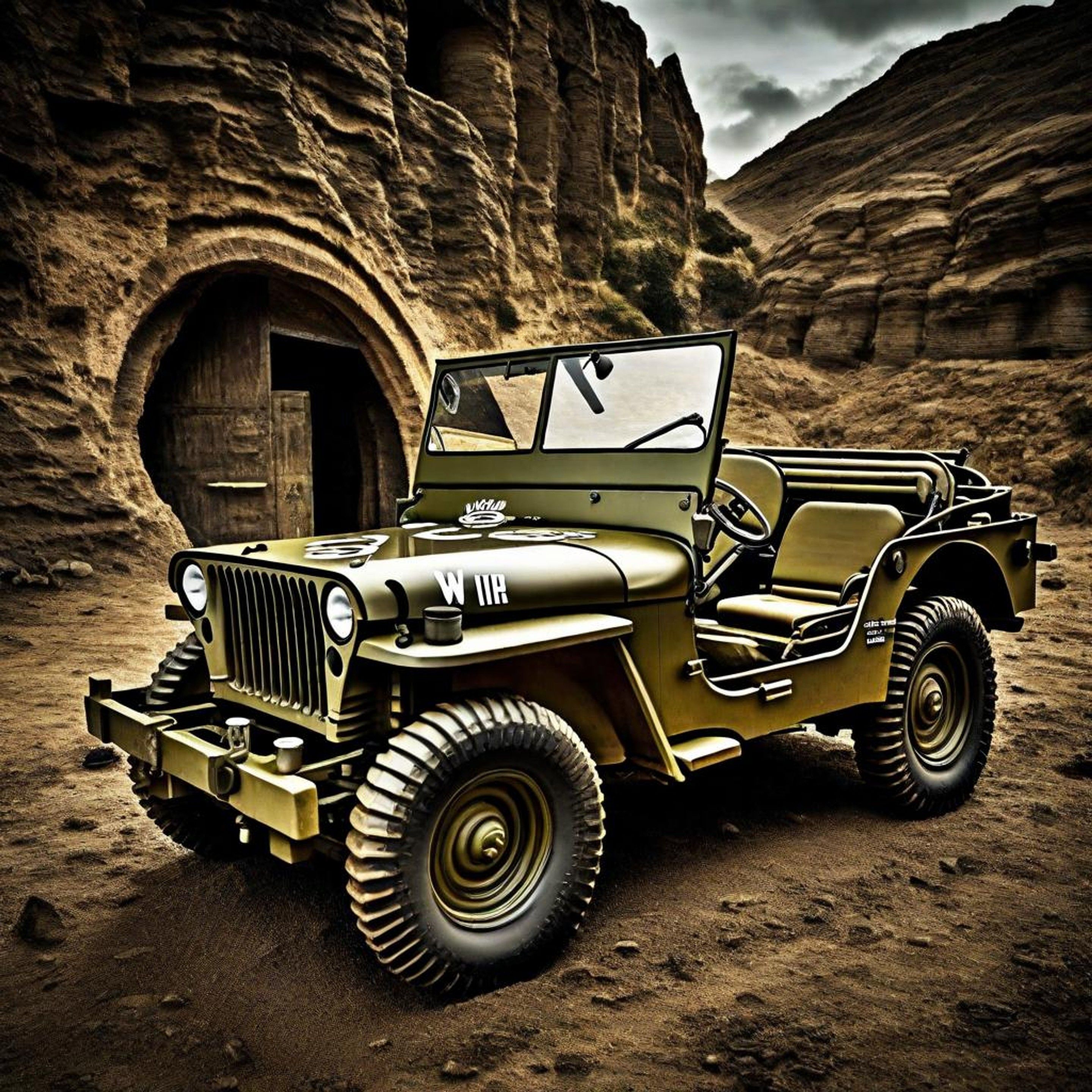 2880x2880 Vintage Willys Jeep: Icon of World War