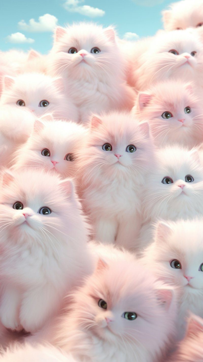 800x1427 Cute Cat Wallpaper Image. Free Photo