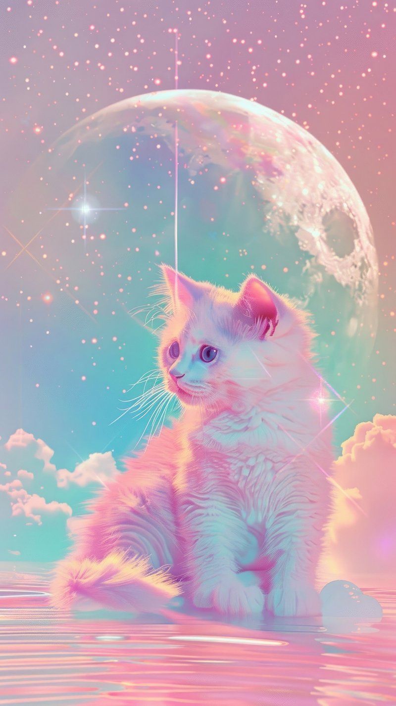 800x1427 Cute Cat Wallpaper Image. Free Photo