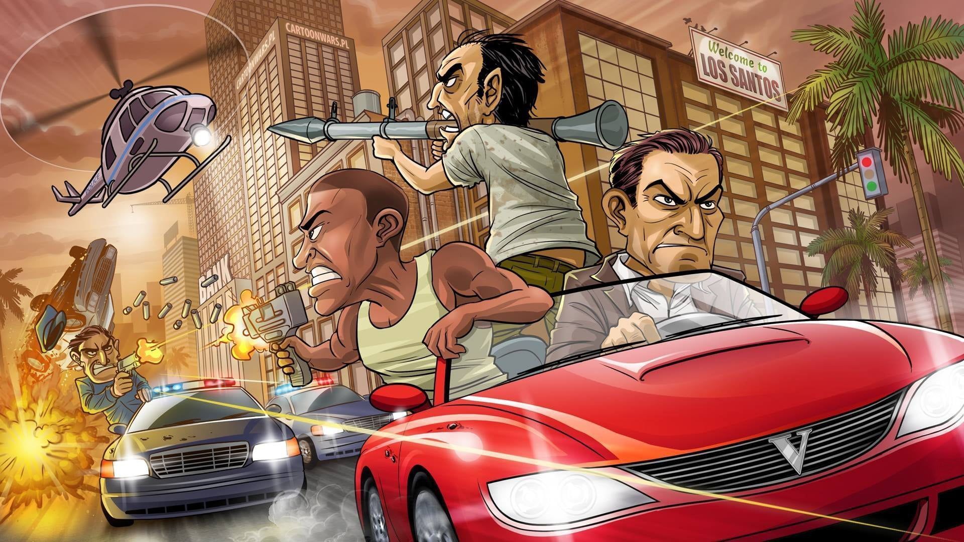GTA Cartoon Wallpapers Top Free GTA Cartoon Backgrounds 14753965 