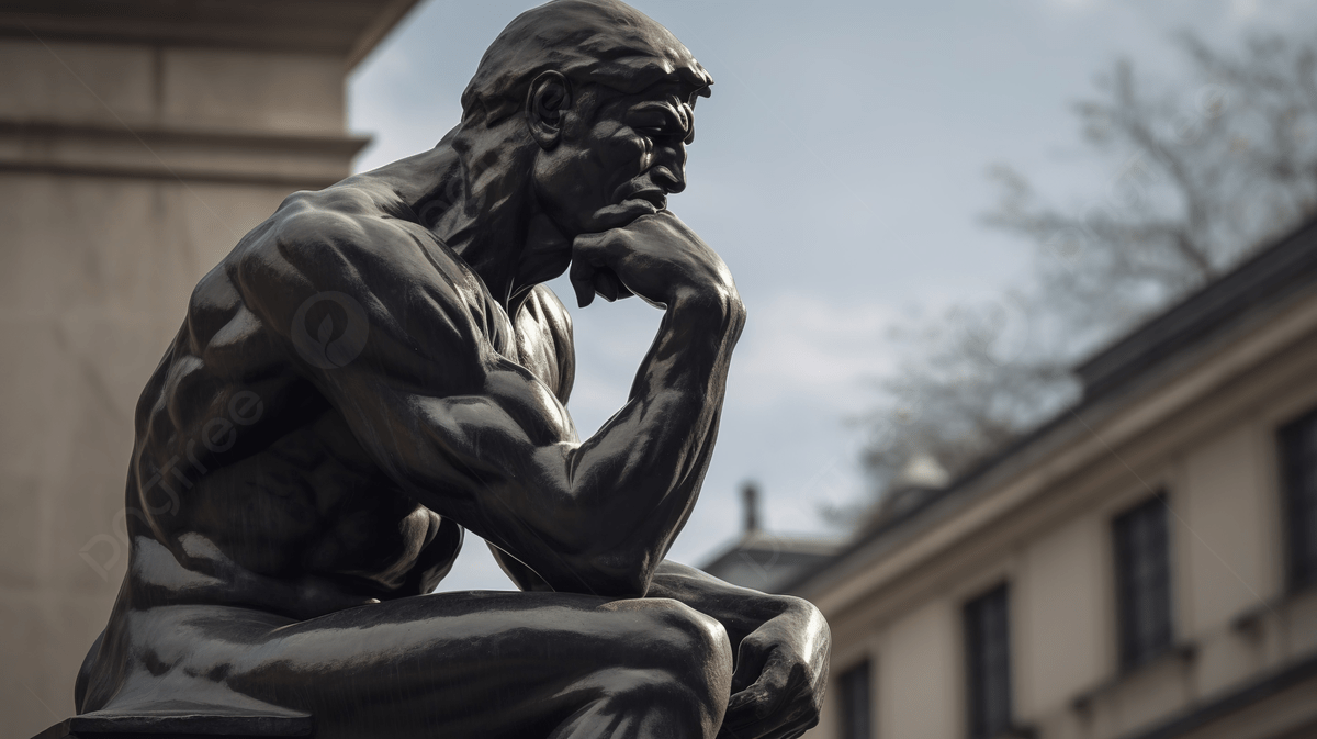 1200x673 Statue Of The Thinker Background, Art