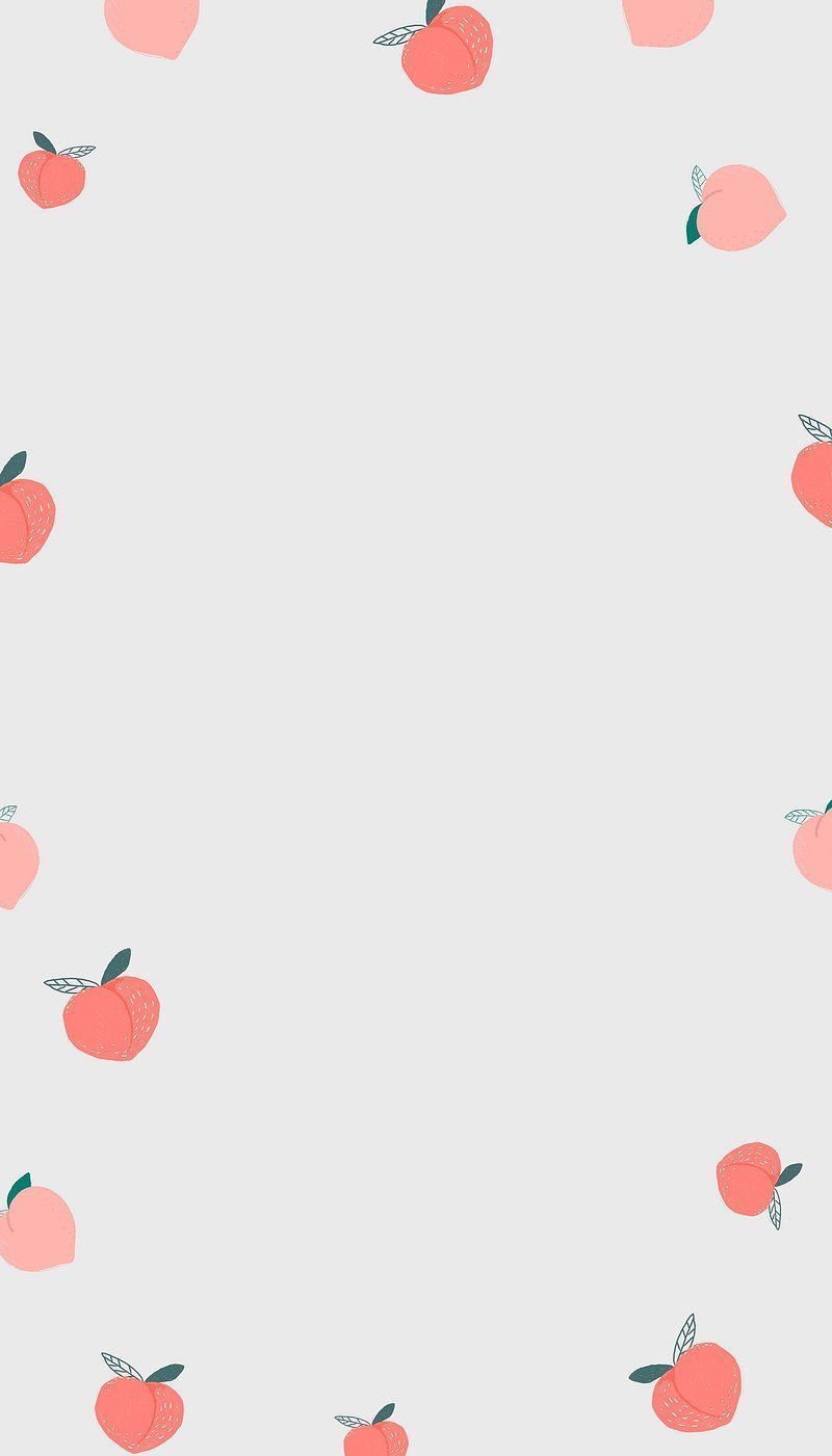 800x1401 Cute peach frame computer wallpaper