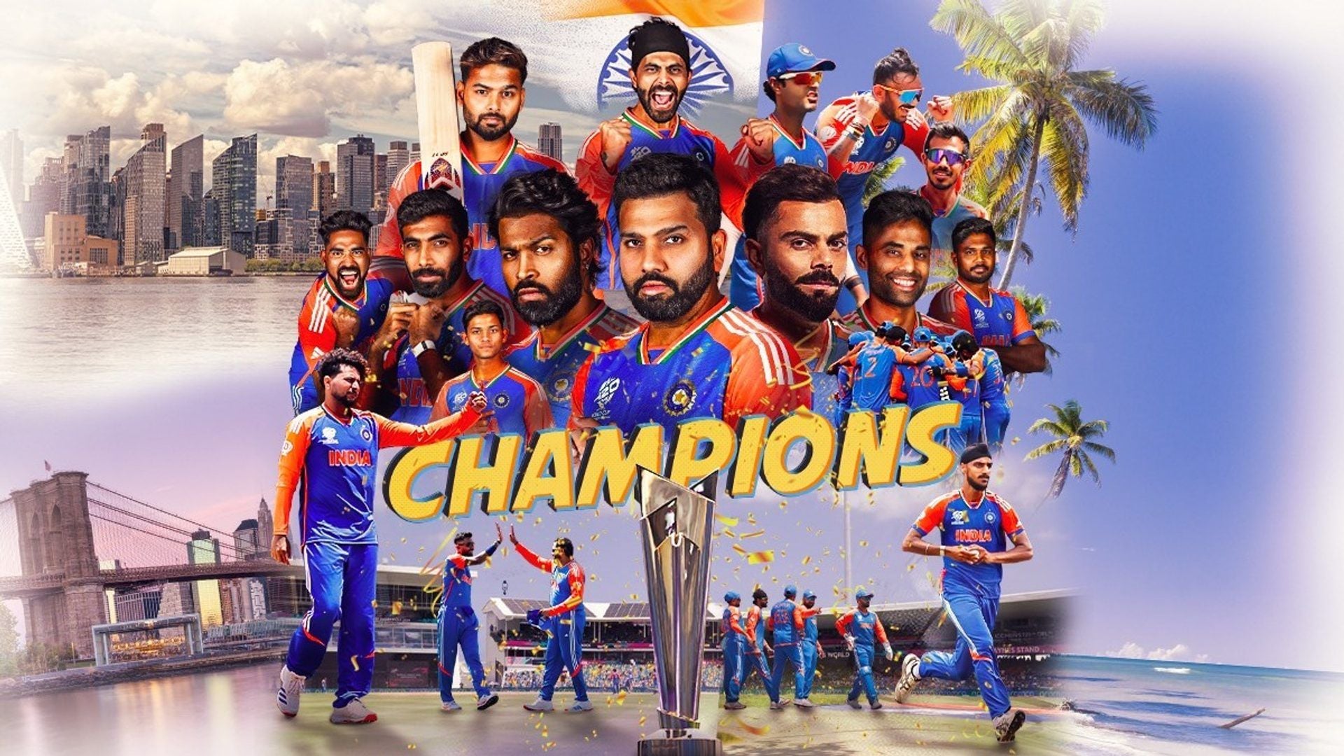 1920x1080 INDIA, T20 WORLD CUP CHAMPIONS