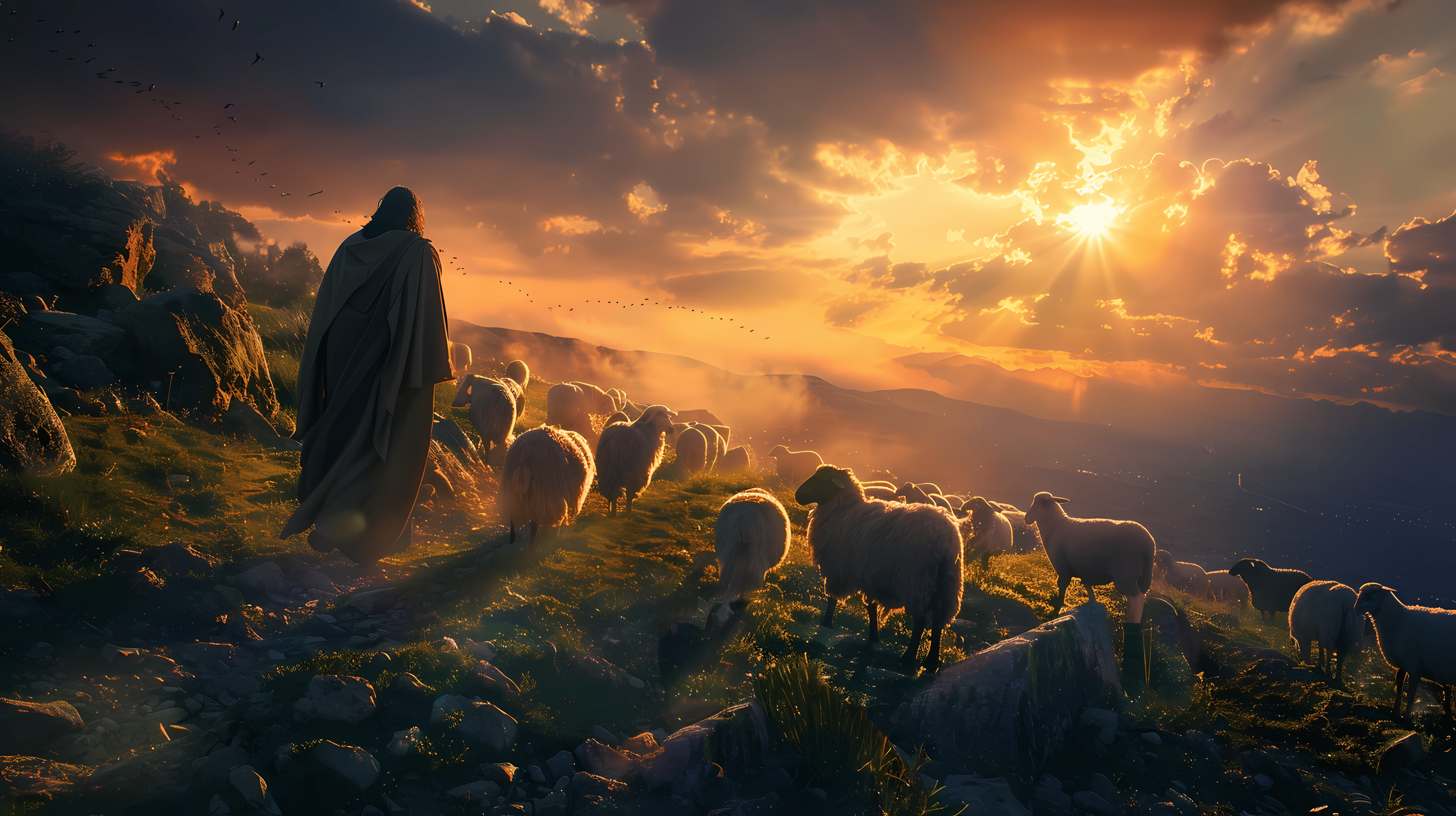 5824x3264 Jesus Wallpaper