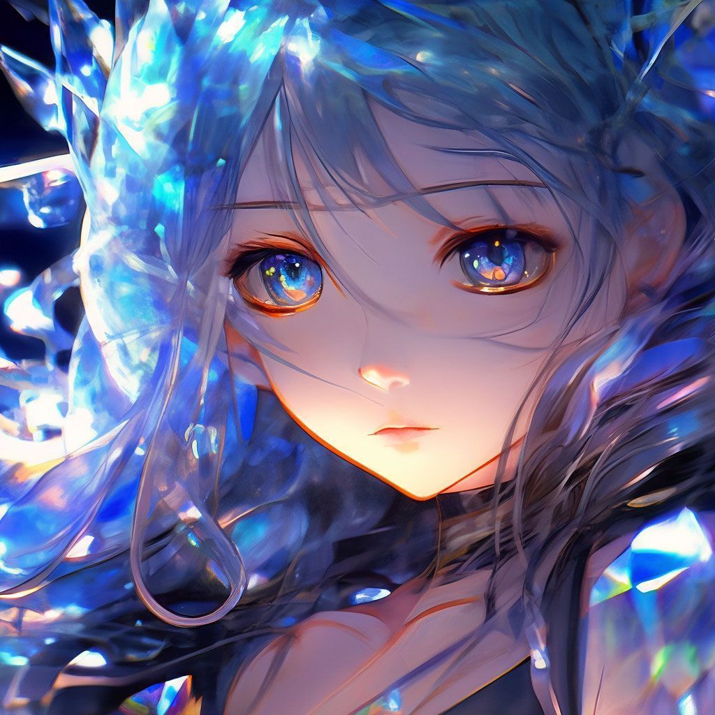 1024x1024 Sketch digital anime art, wallpaper