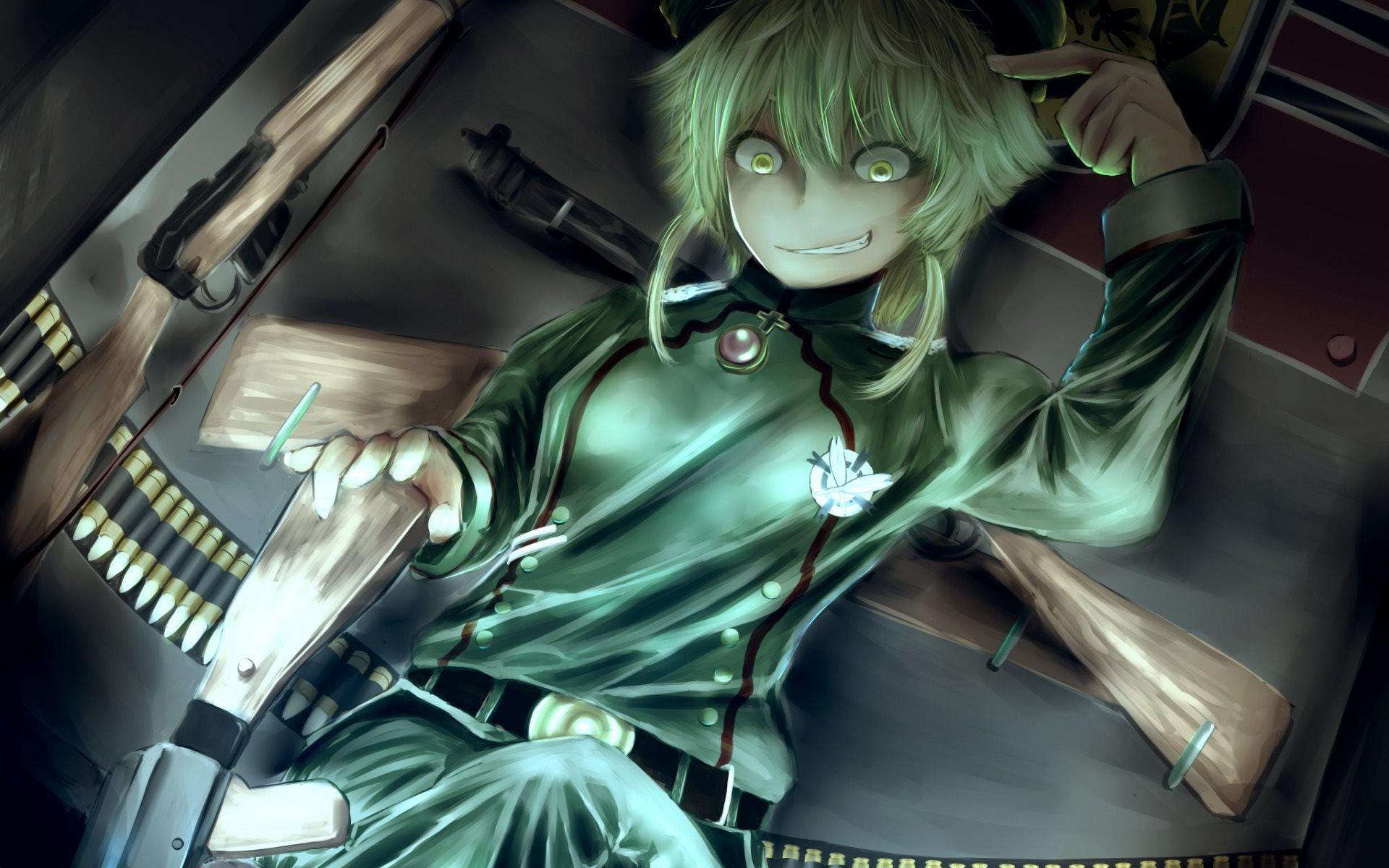 1920x1200 Download wallpaper Tanya Degurechaff, art, soldier, Youjo