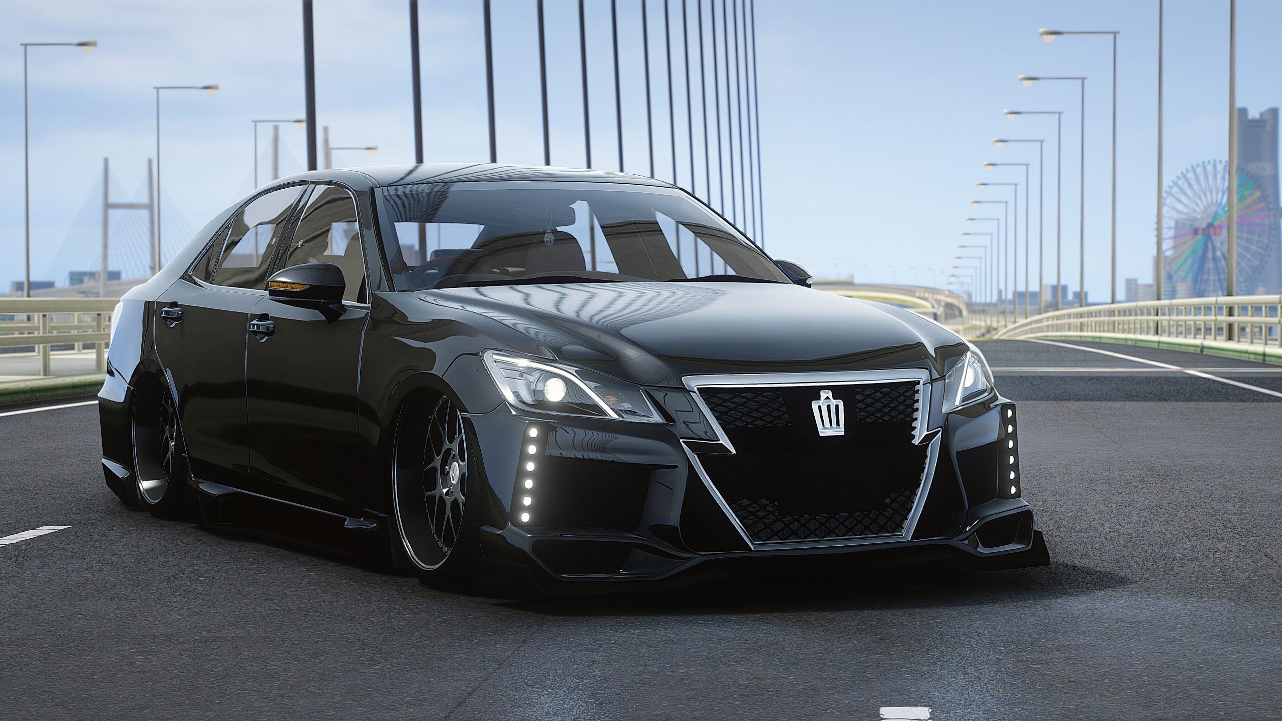 2560x1440 Toyota Crown Athlete Black Pearl