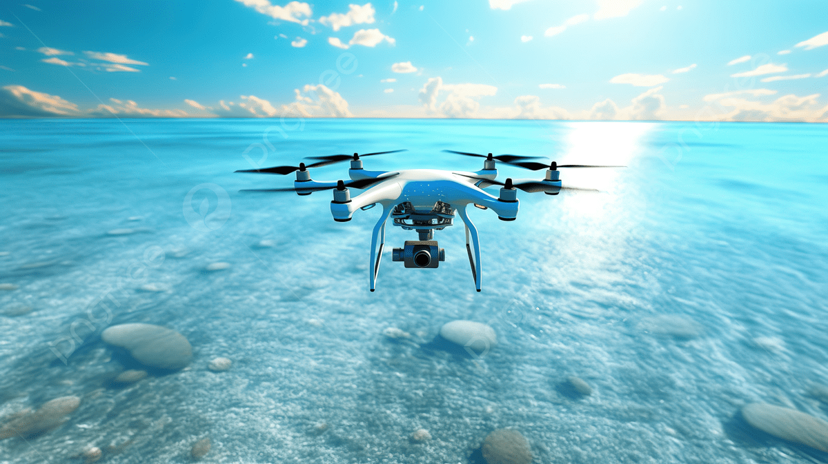 1200x673 3D Rendering Of Drone Soaring Above