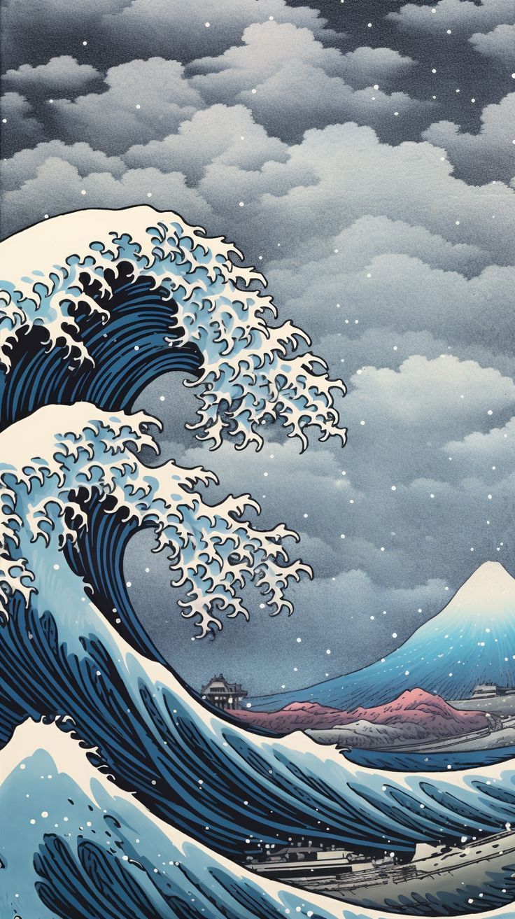 736x1313 Dive into the Depths of Hokusai's Great