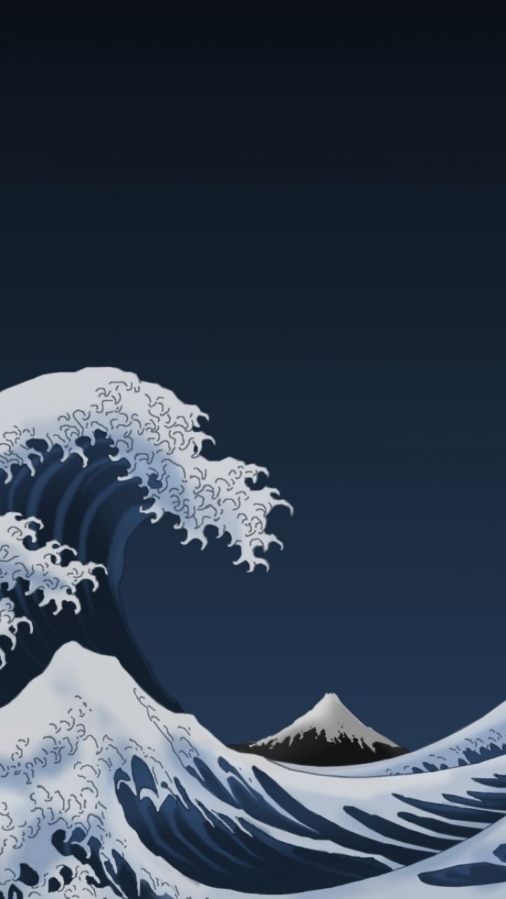 720x1280 Great Wave Off Kanagawa Phone Wallpaper