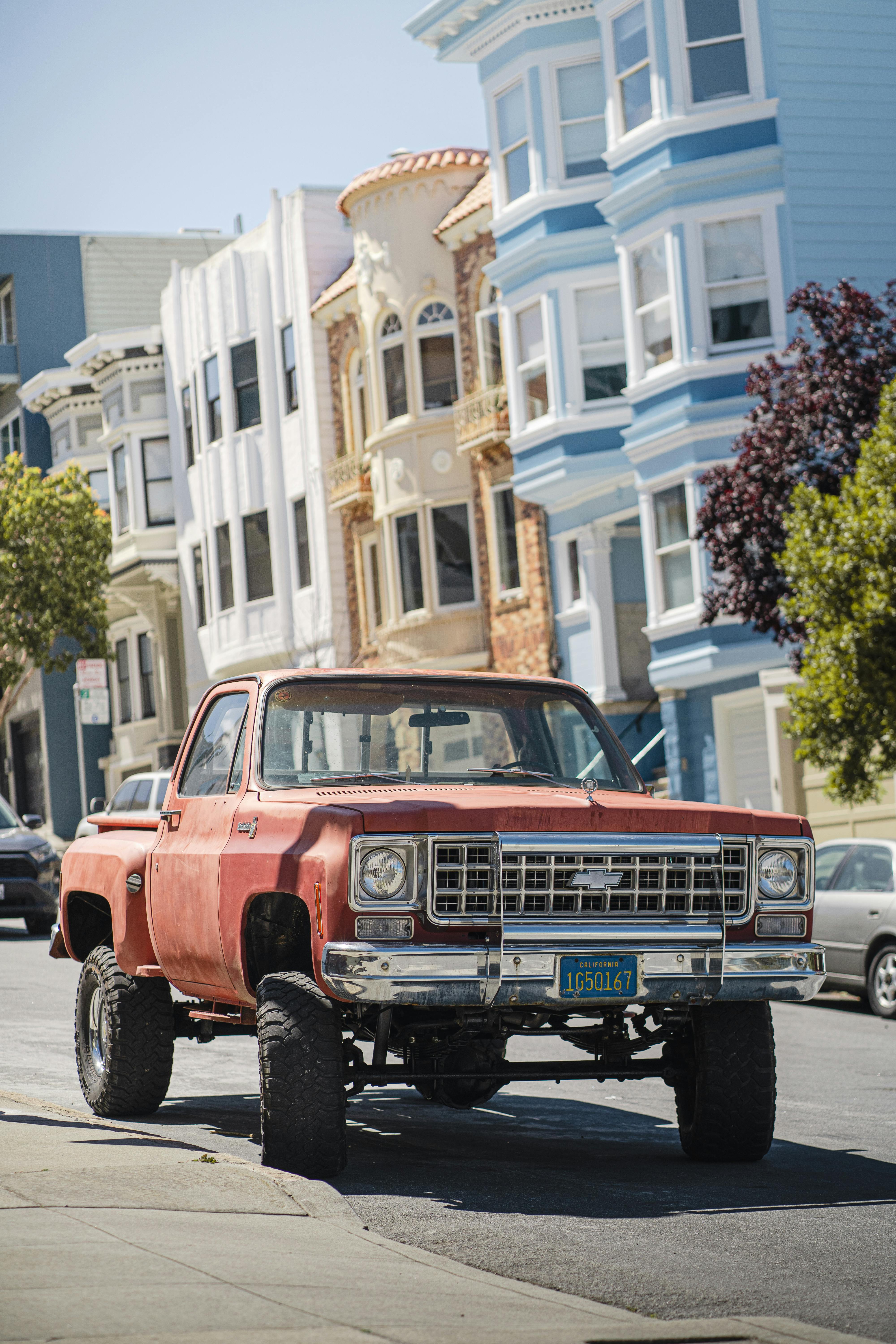 4000x6000 Vintage Chevy Pickup Truck on the Road