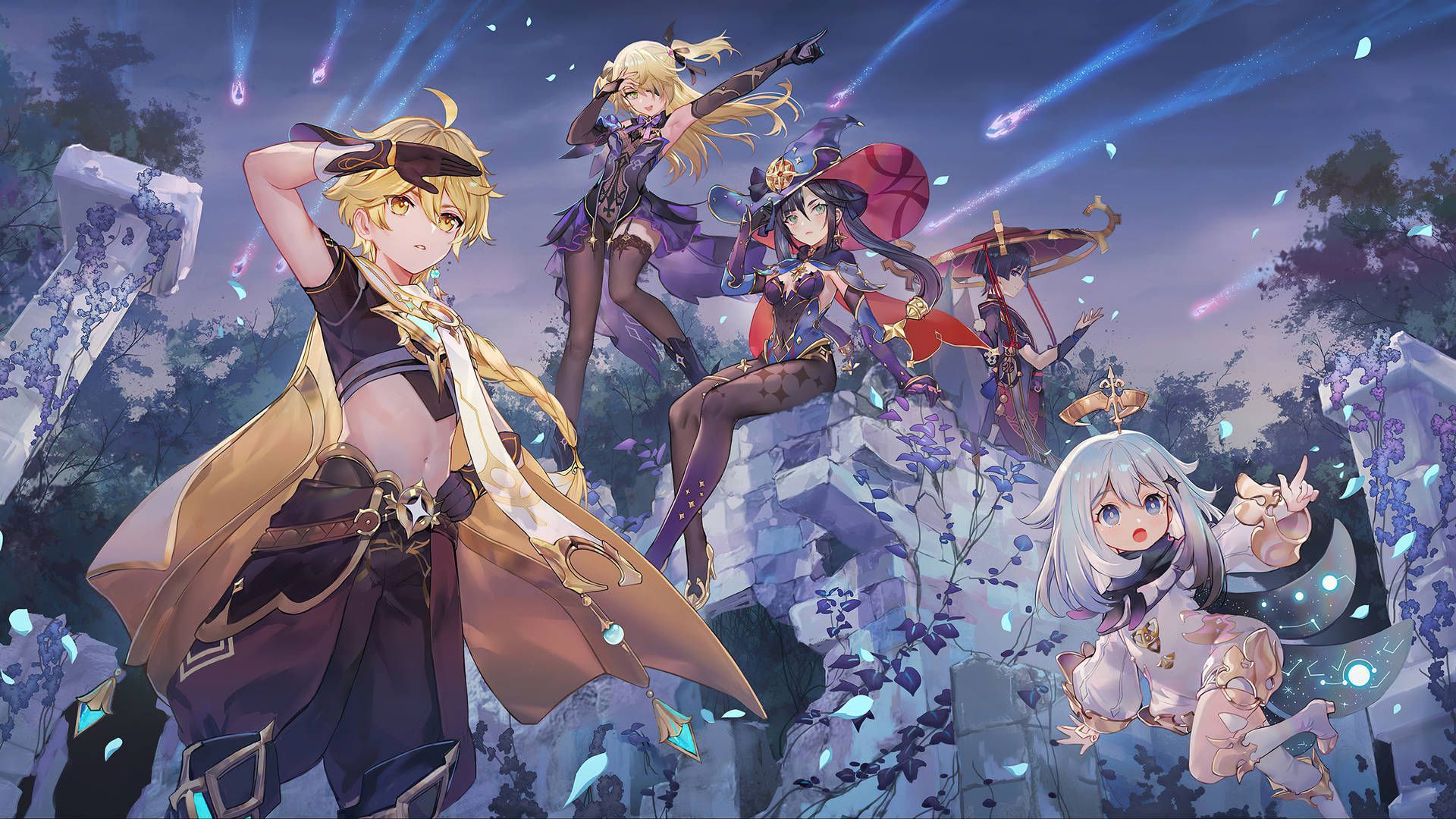 1920x1080 stunning RPG Genshin Impact. Wallpaper
