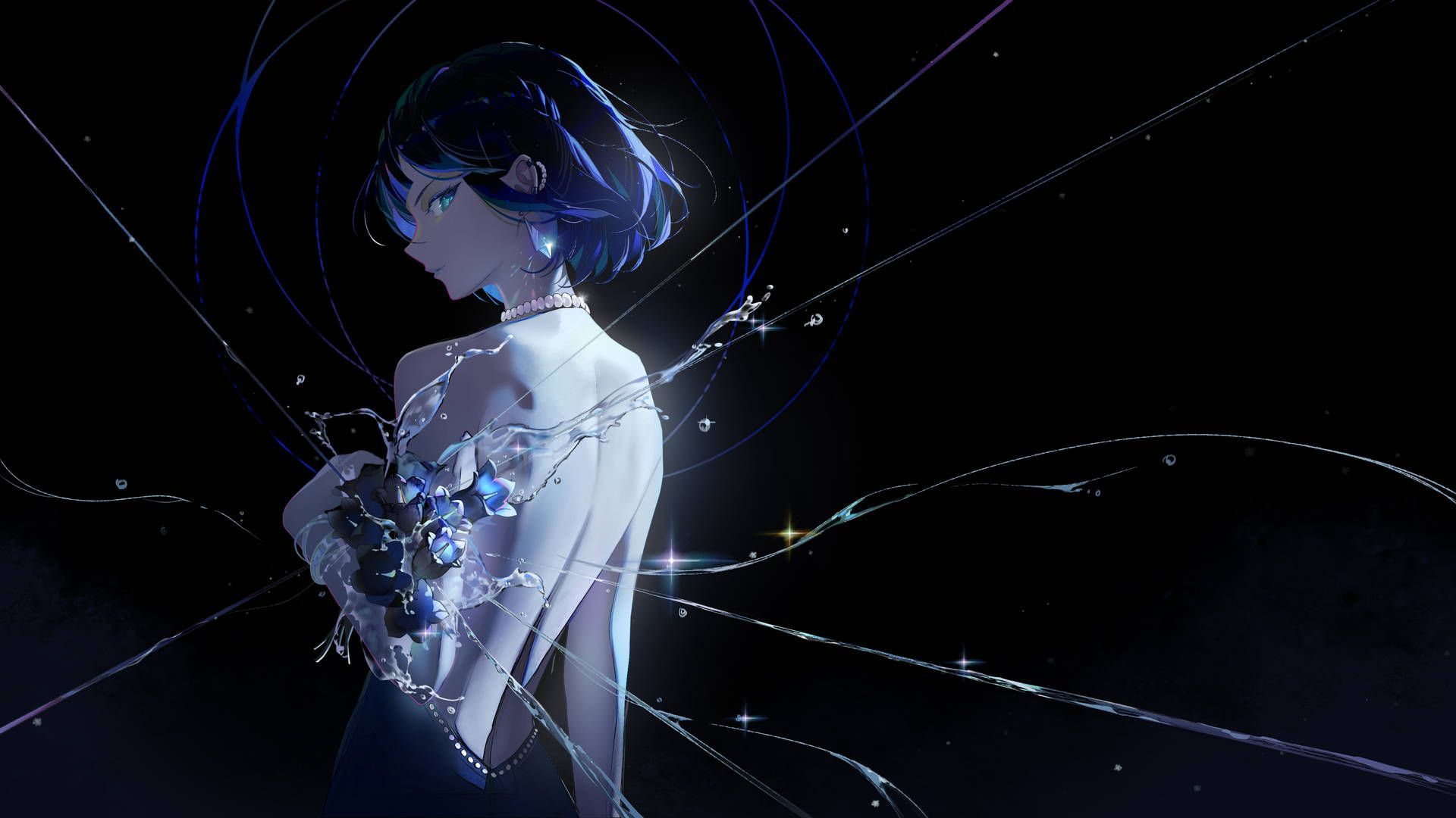 1920x1080 Yelan from Genshin Impact! Wallpaper