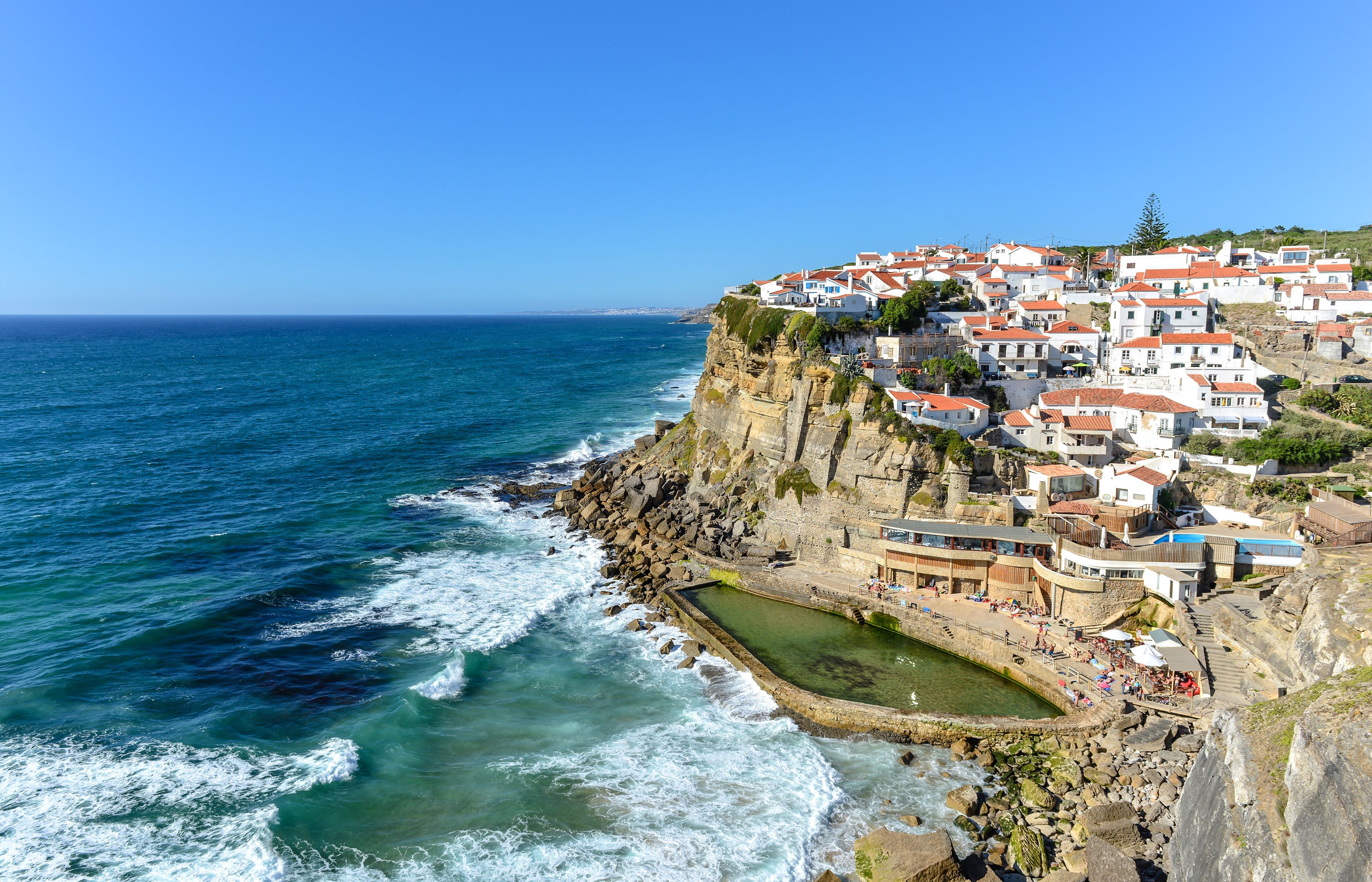 3890x2500 Horizon Coastline Coast Portugal