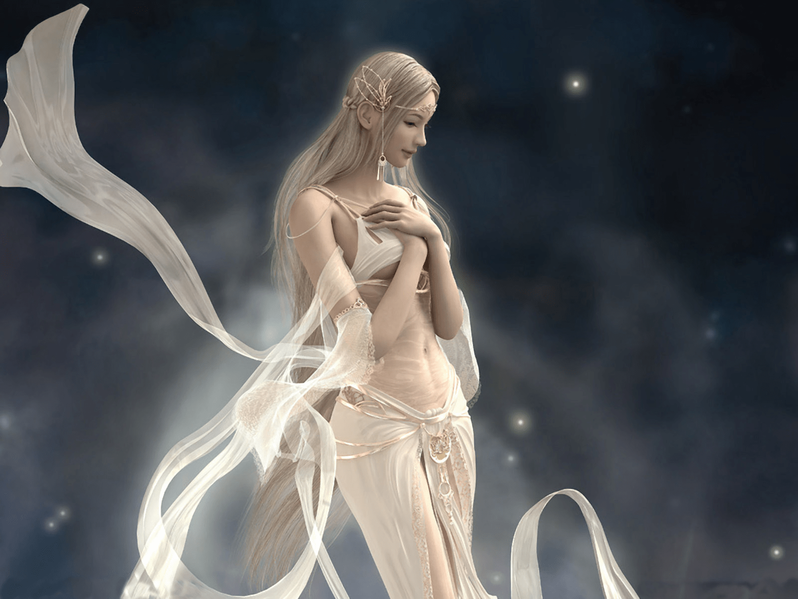 1600x1200 Blonde Fantasy Video Game Shaiya Wallpaper