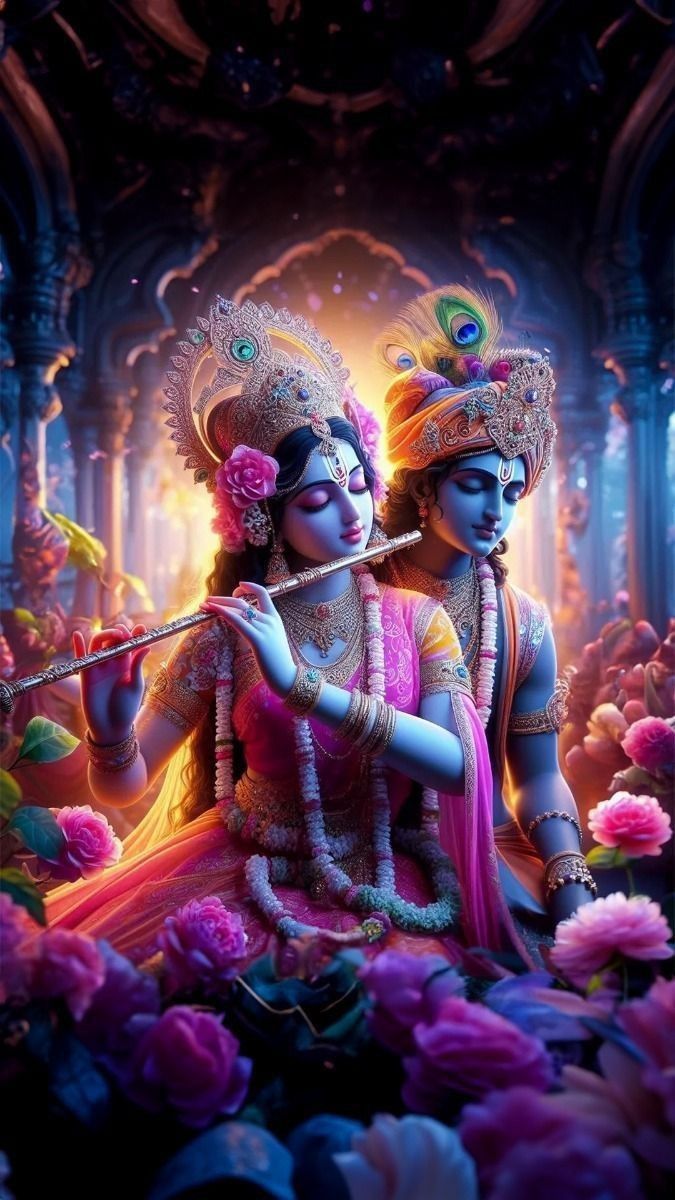675x1200 radha krishna picture