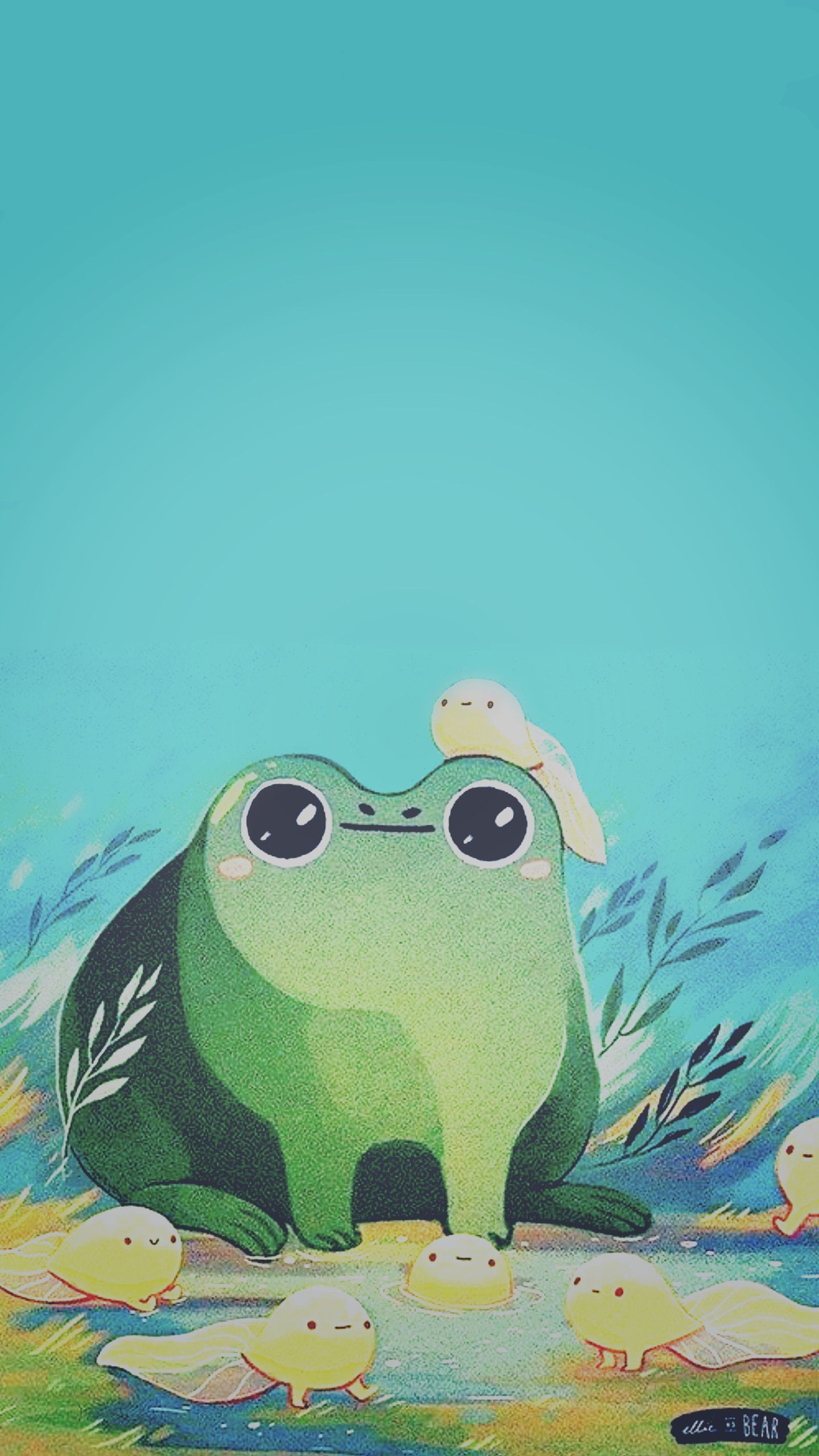 1440x2560 Frog art wallpaper