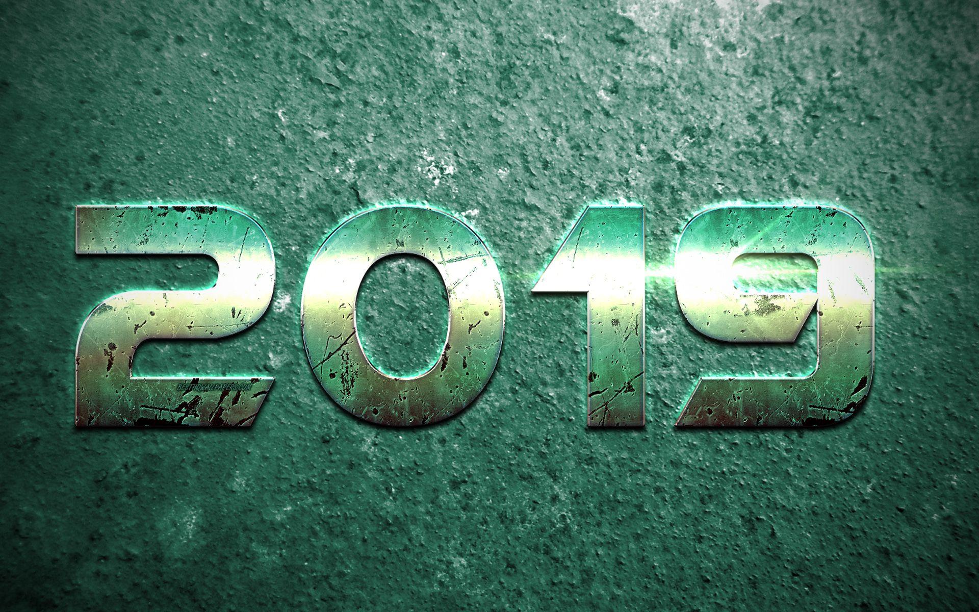 1920x1200 Download wallpaper 2019 year, 2019 creative design, green