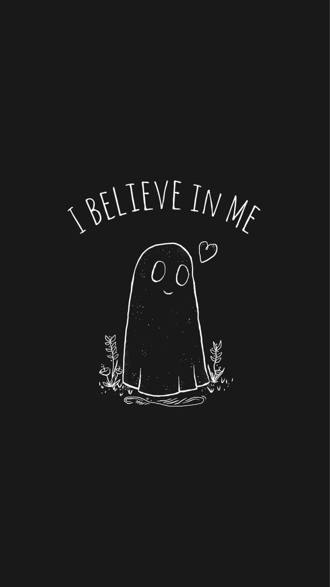 1152x2048 Cute ghost wallpaper