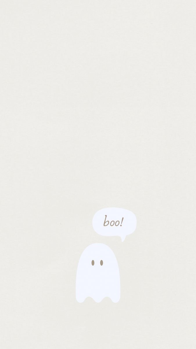 675x1200 Cute Halloween Aesthetic Ghost Wallpaper