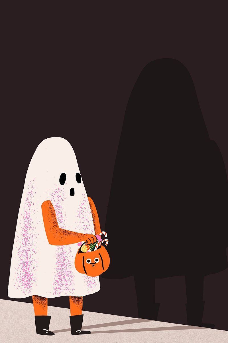 800x1200 Cartoon Halloween background, cute