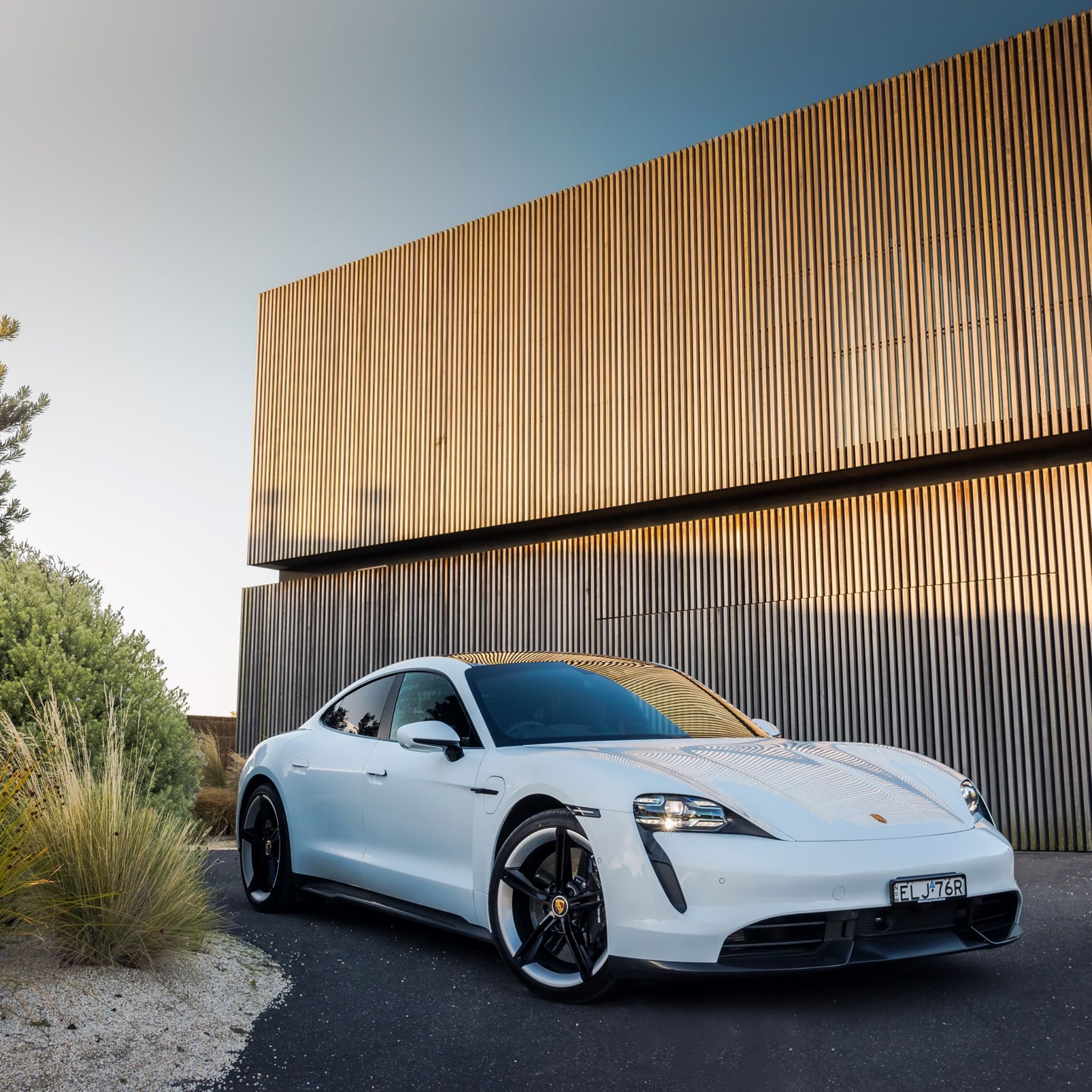 2048x2048 Porsche Taycan Turbo S Wallpaper 4K, 2021
