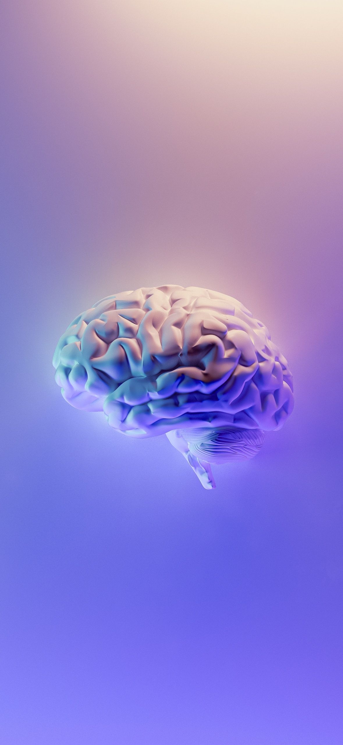 1179x2556 Brain Wallpaper 4K, 3D background