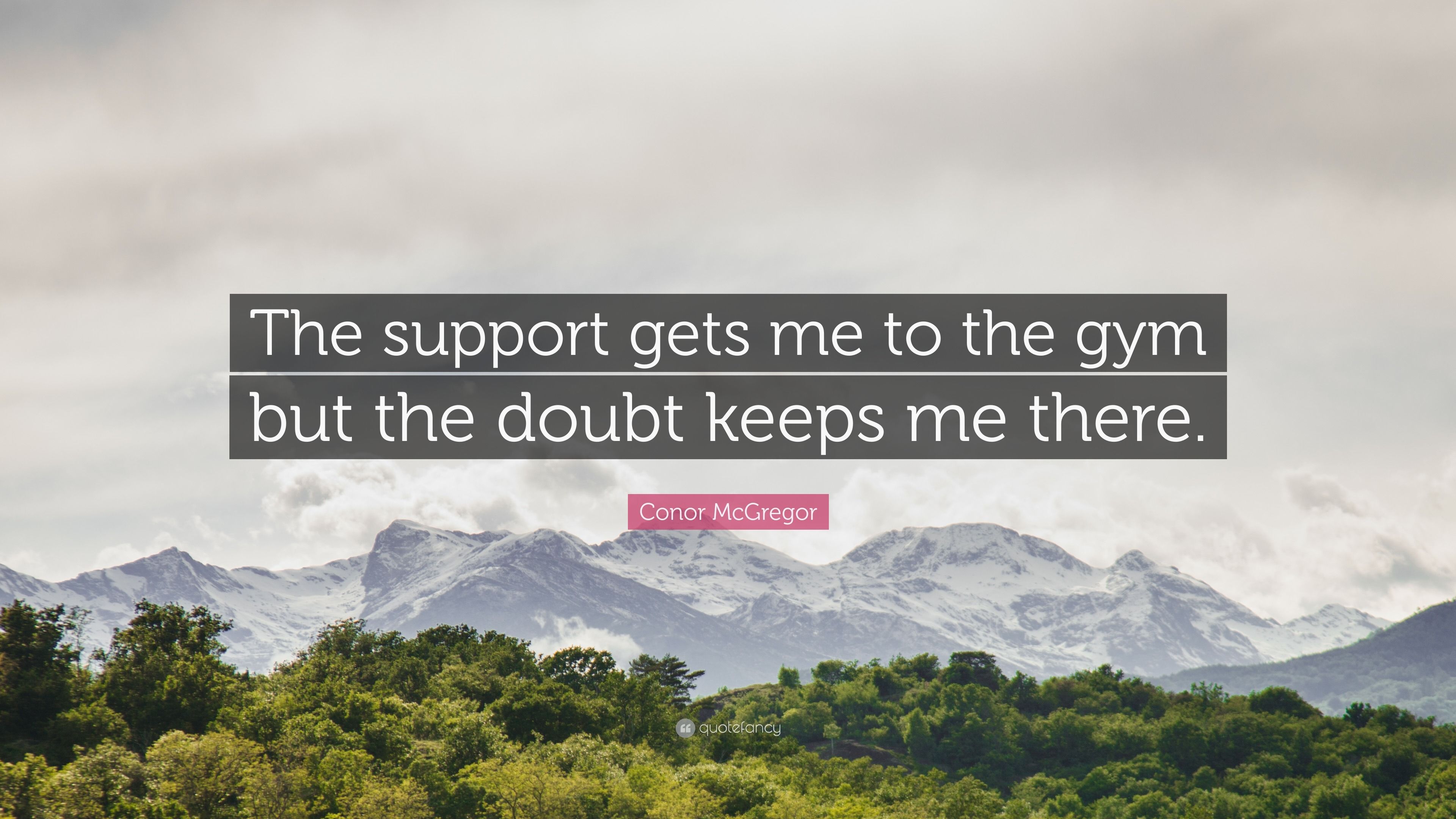 3840x2160 Conor McGregor Quote: “The support gets