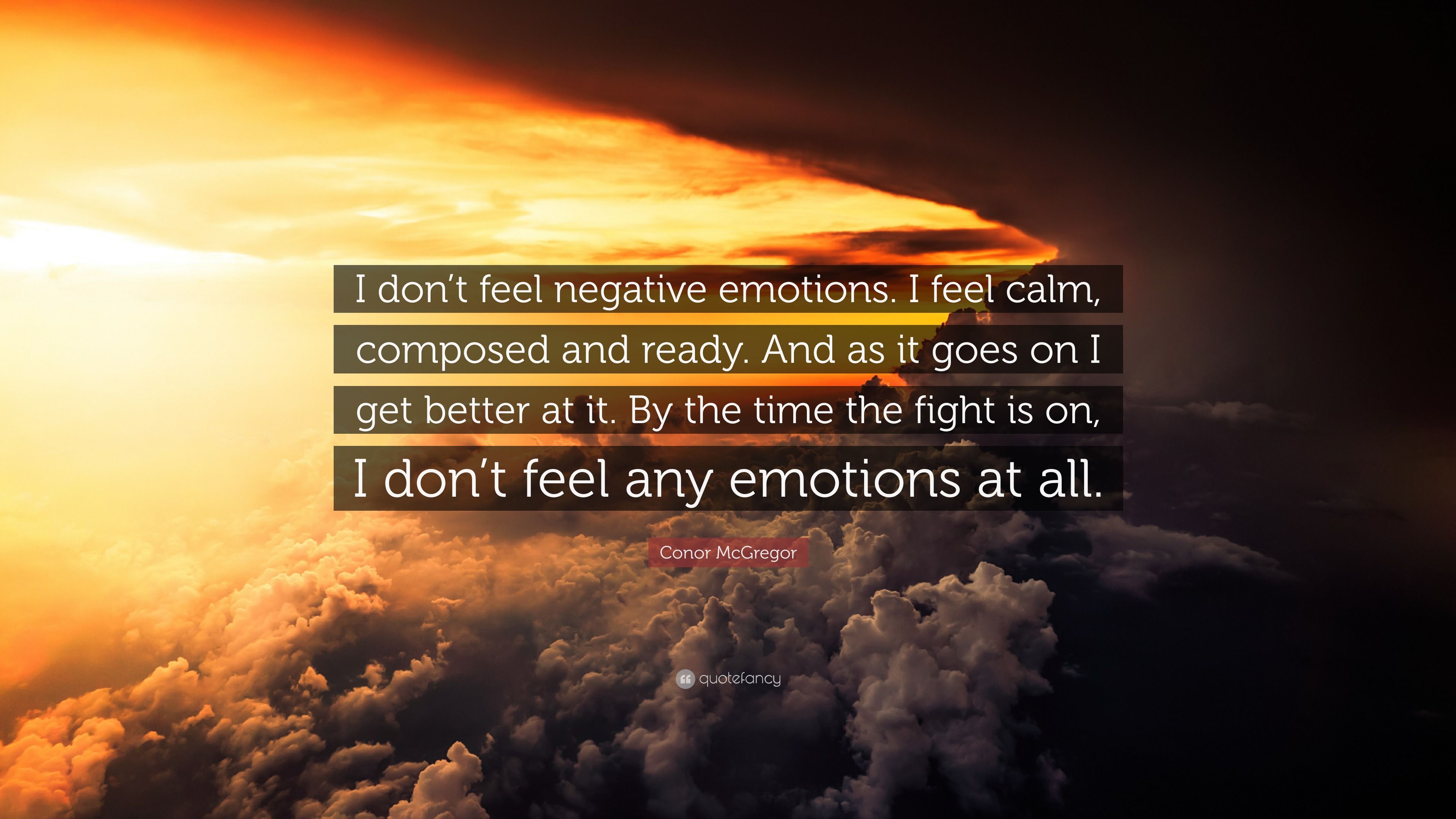 3840x2160 Conor McGregor Quote: “I don't feel