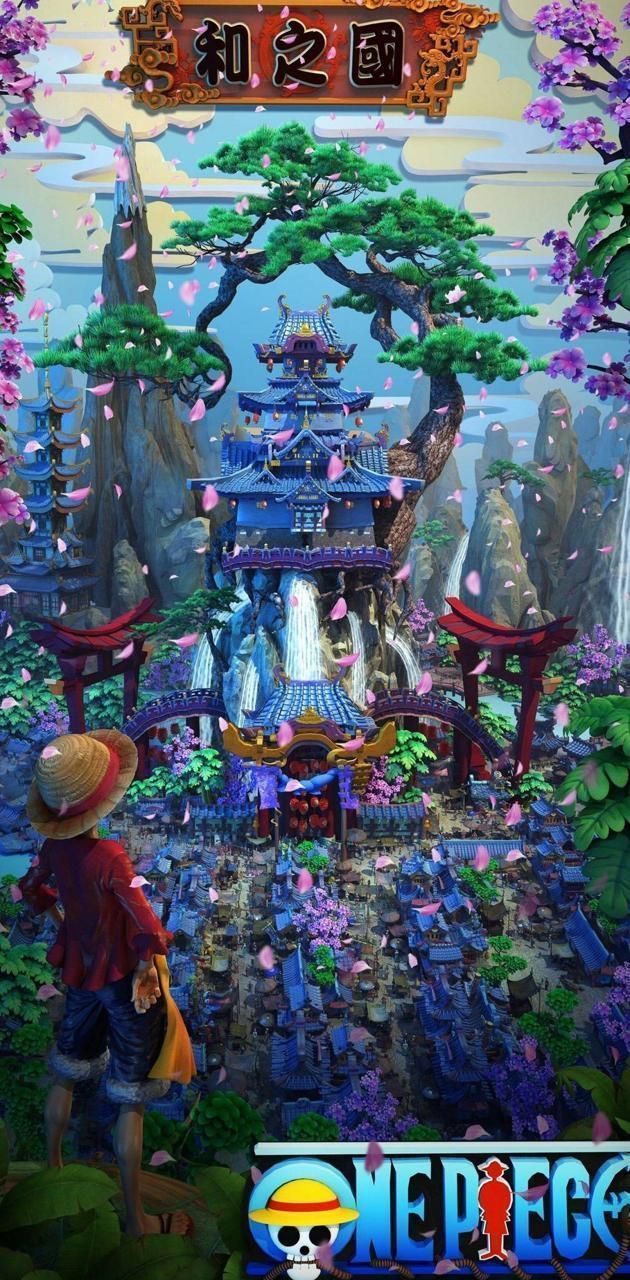 630x1280 one piece wano wallpaper