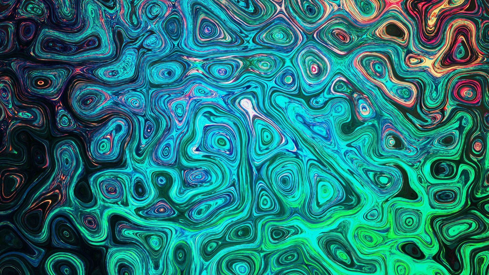1920x1080 Funky Abstract Color Blend Wallpaper