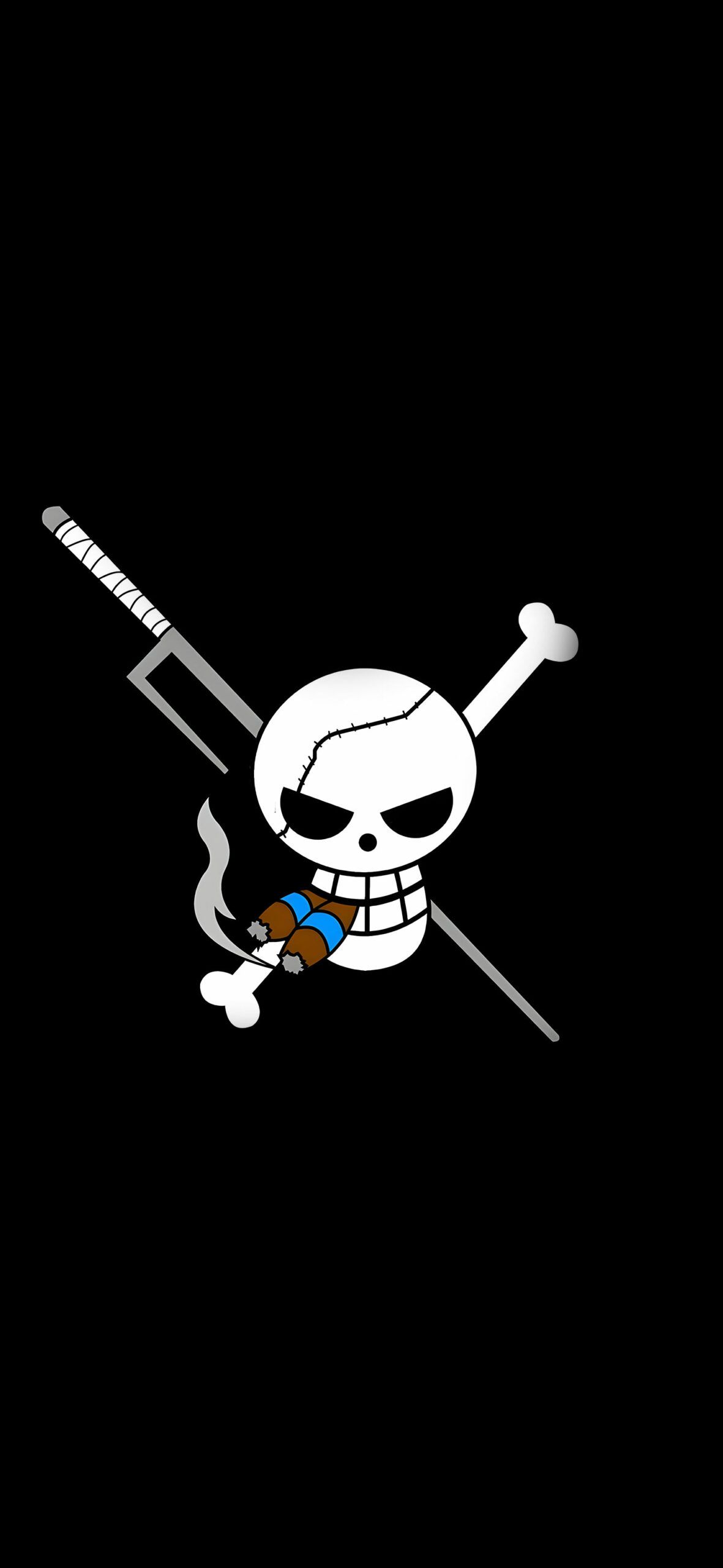 1181x2560 One Piece Smoker Pirate Flag Wallpaper