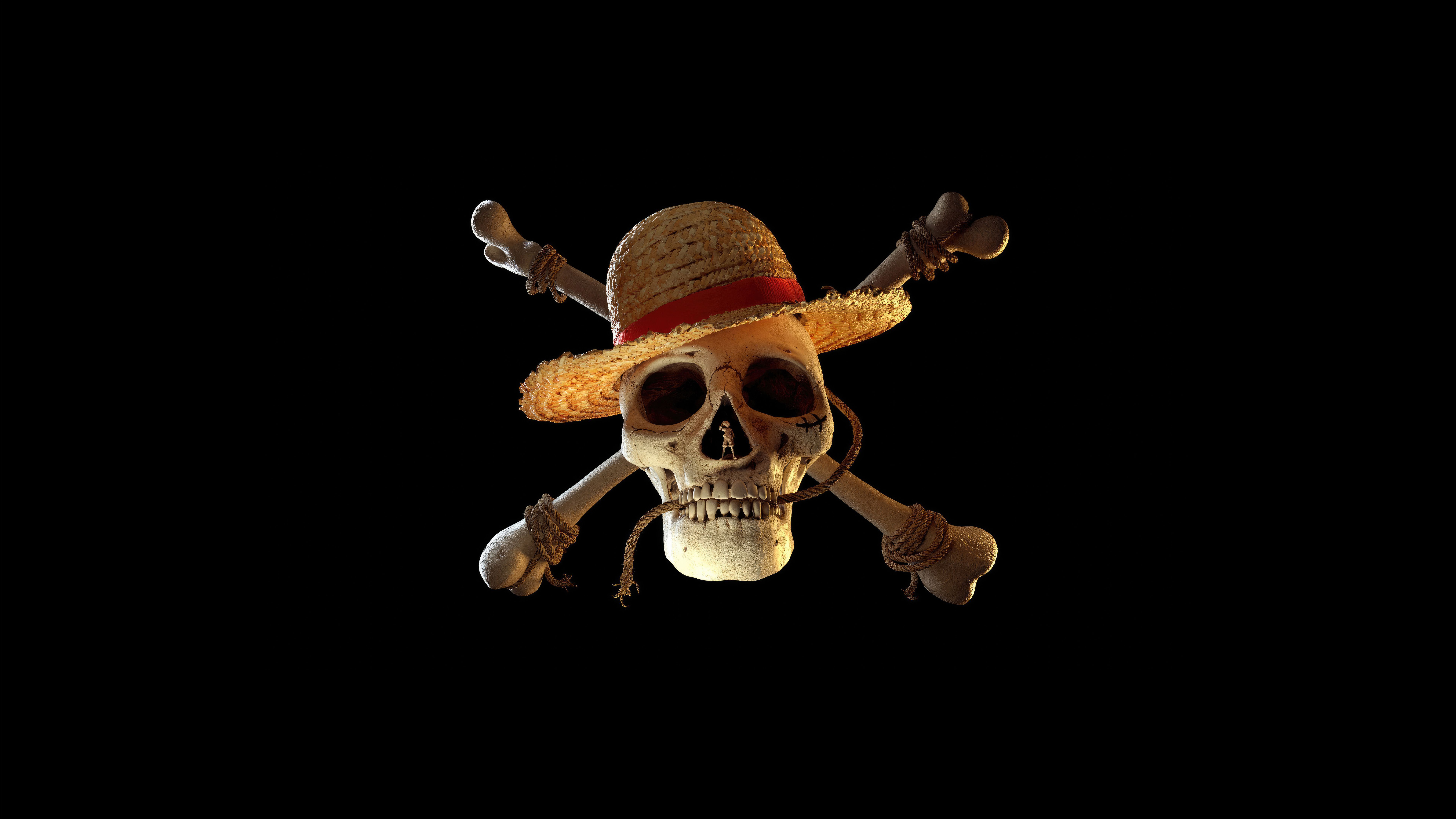 7680x4320 Netflix's One Piece Logo AMOLED 8K Wallpaper