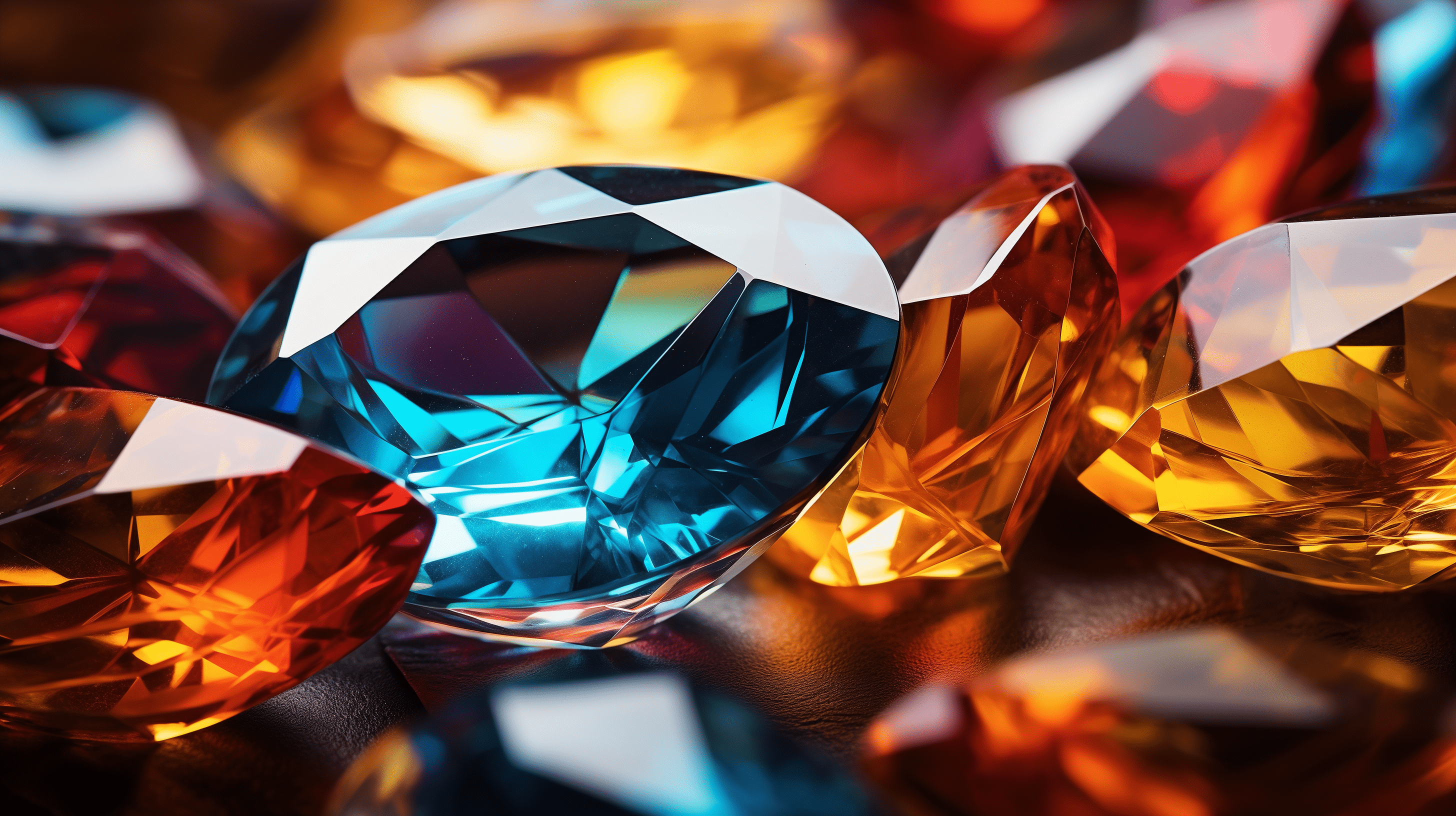 2912x1632 Dazzling Gemstones HD Wallpaper, Topaz & Sapphire