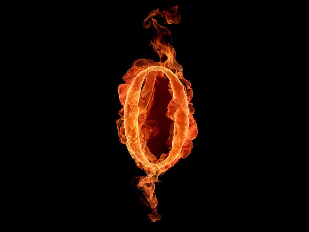 1024x768 Fire Fonts Letters and Fiery Numbers 1024x768 NO.27