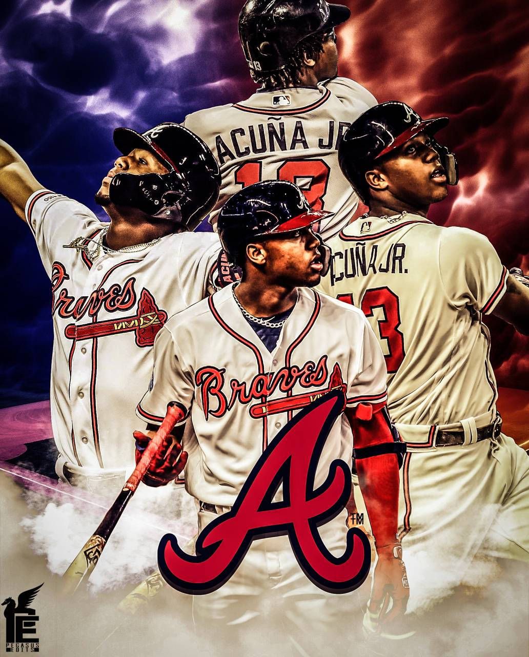 1032x1280 Ronald Acuna Jr. Star Players Wallpaper